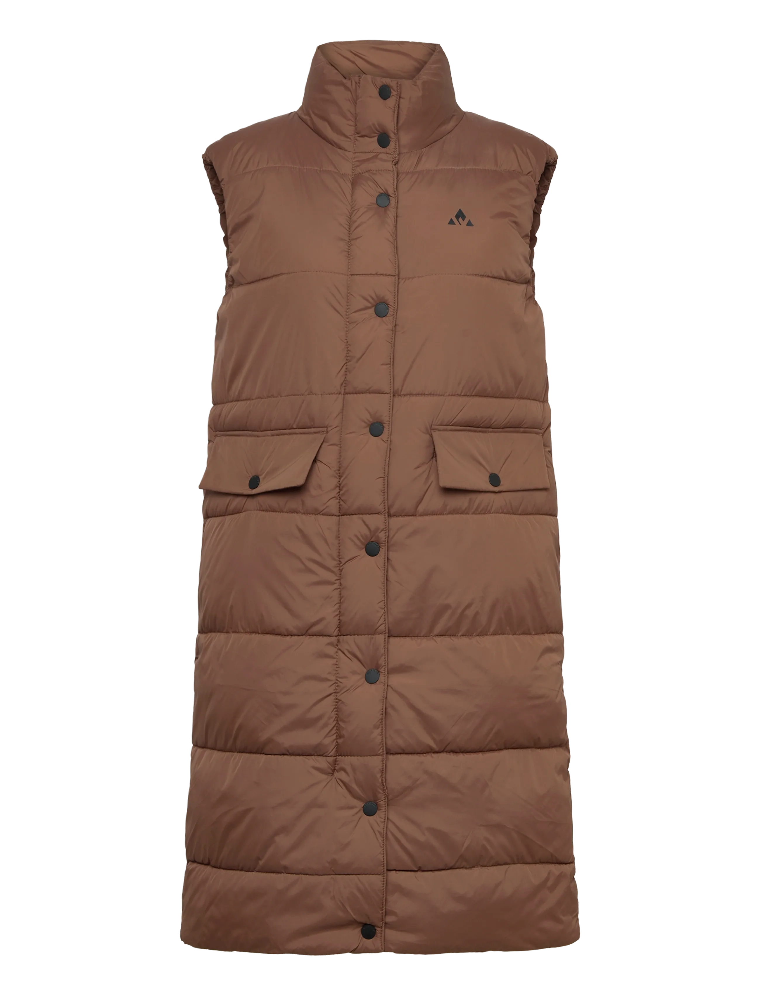 Whistler Amaretto W Long Puffer Vest - Whistler - SOFT SILT / brown