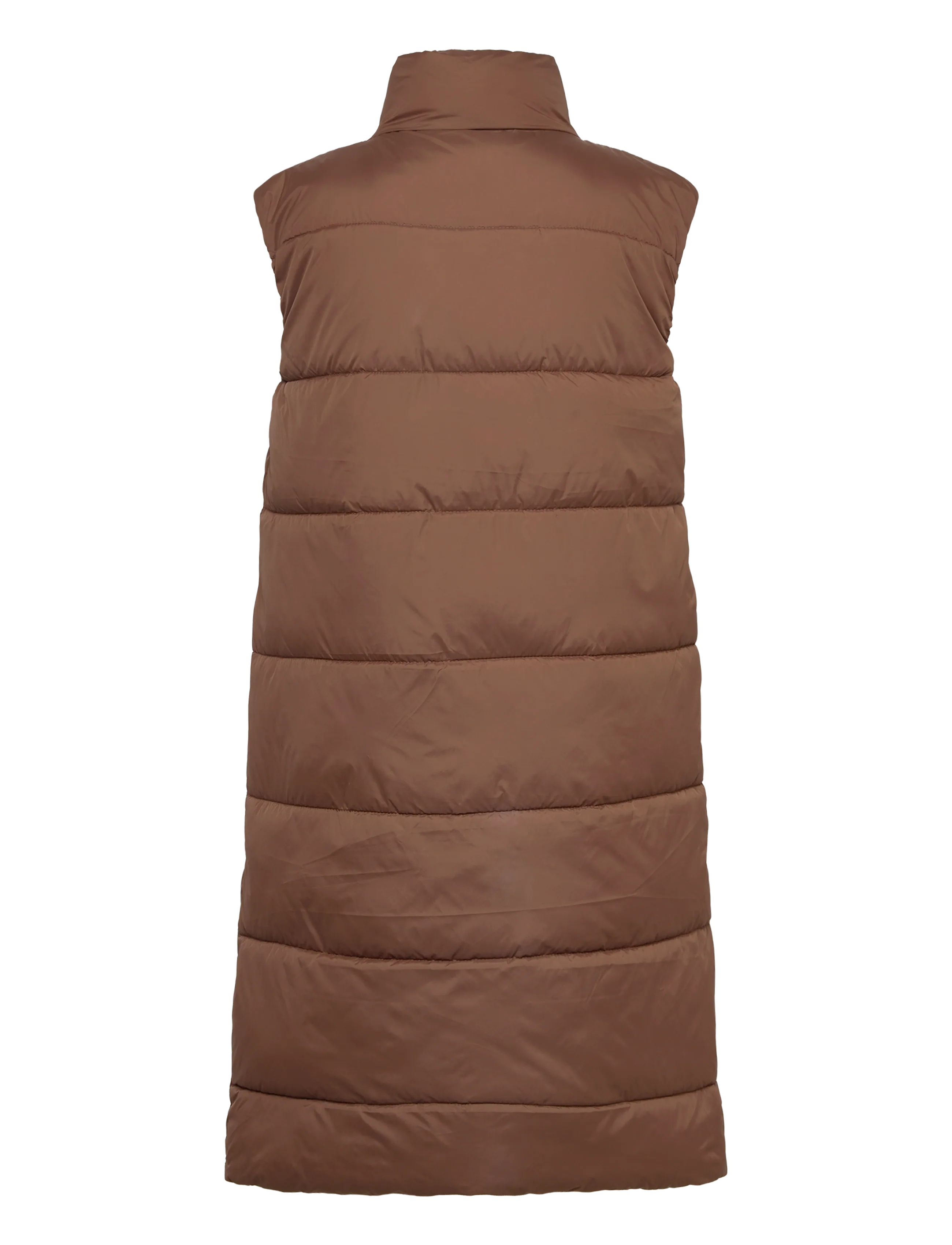 Whistler - Amaretto W Long Puffer Vest - overtøj - soft silt - 1