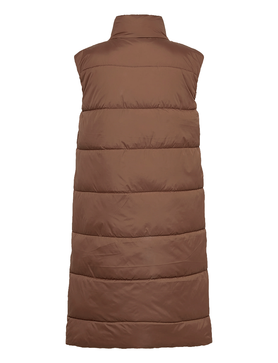 Whistler - Amaretto W Long Puffer Vest - overtøj - soft silt - 1
