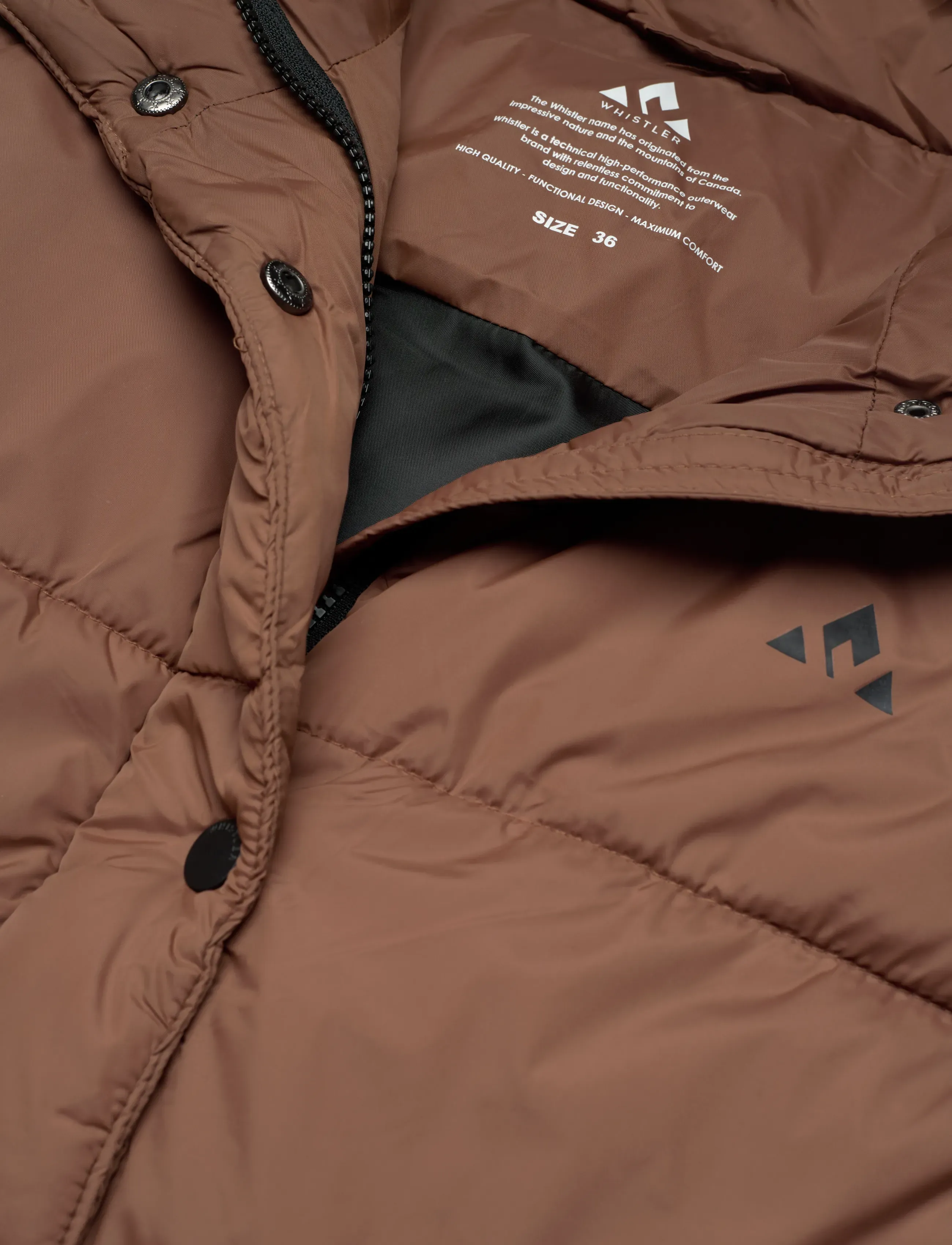Whistler - Amaretto W Long Puffer Vest - overtøj - soft silt - 2