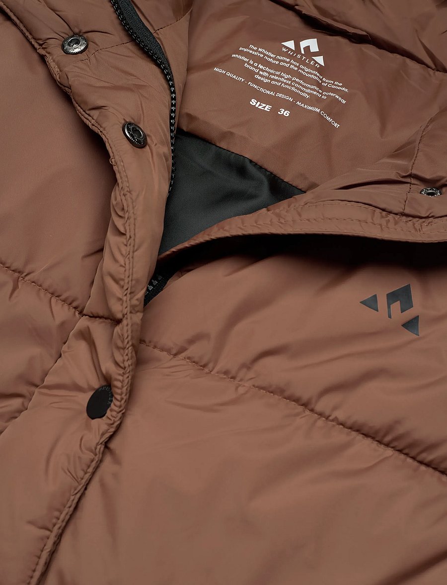 Whistler - Amaretto W Long Puffer Vest - overtøj - soft silt - 2