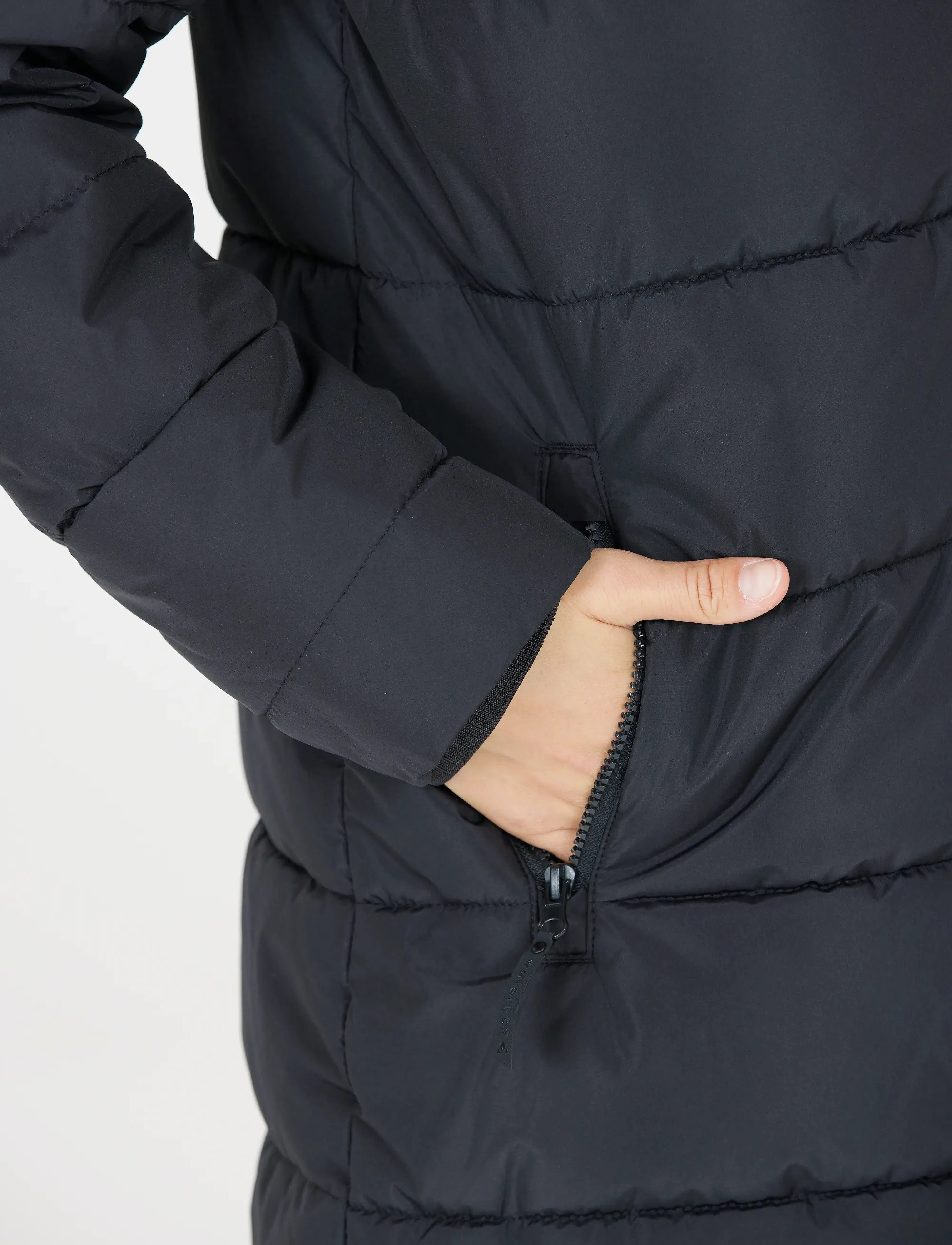 Whistler - Amaret W Long Puffer Jacket - sulejoped ja voodriga joped - black - 4