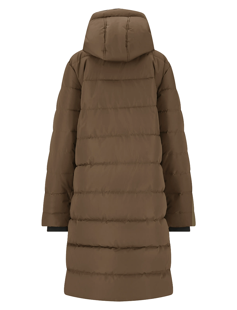 Whistler - Amaret W Long Puffer Jacket - daunenjacken - chocolate chip - 2