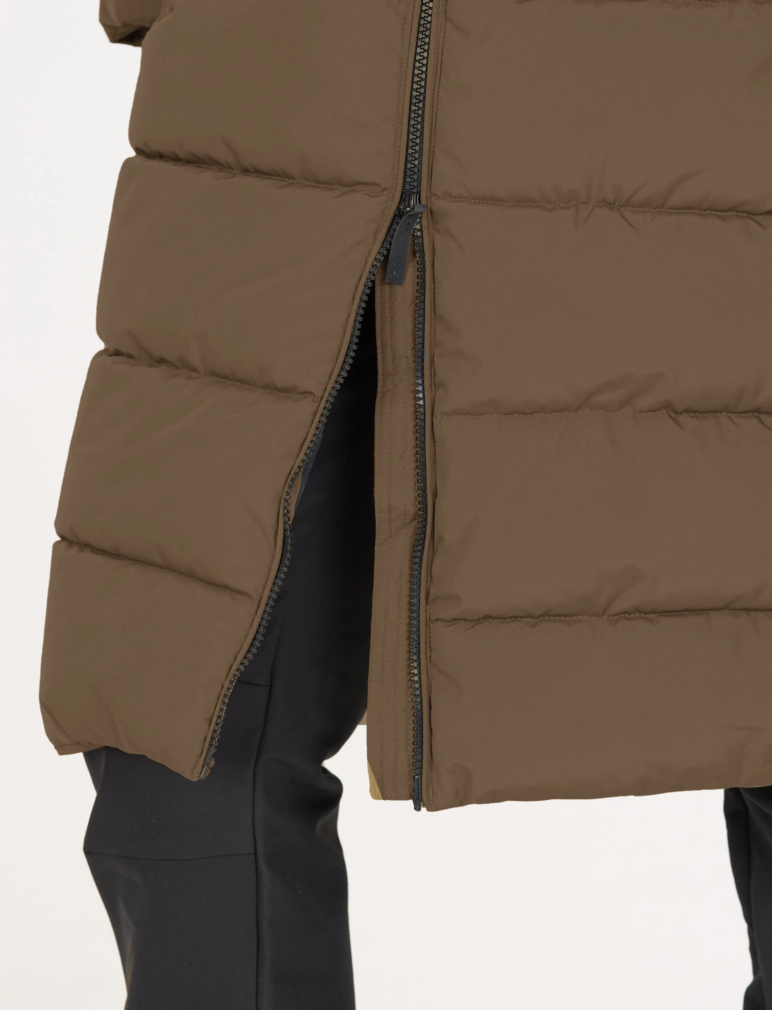 Whistler - Amaret W Long Puffer Jacket - daunenjacken - chocolate chip - 4