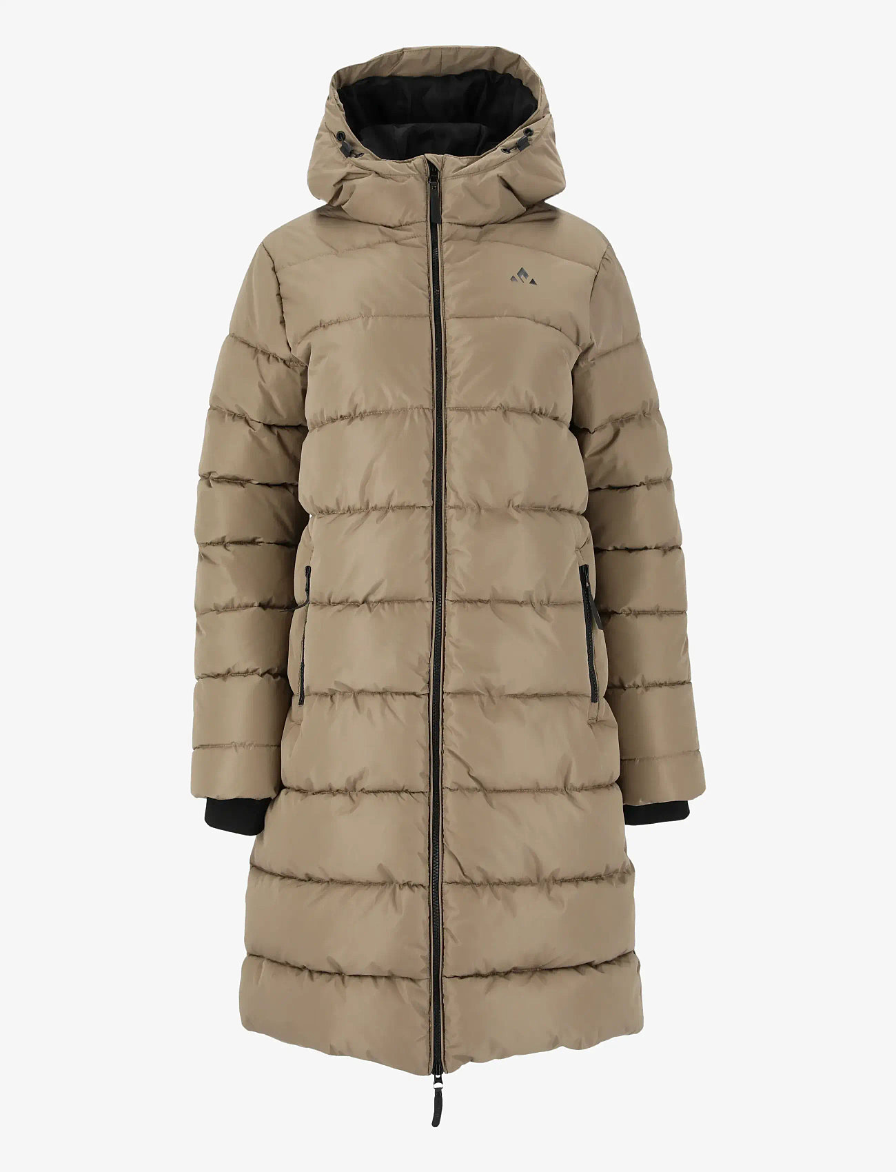 Whistler - Amaret W Long Puffer Jacket - dunjackor - fallen rock - 1