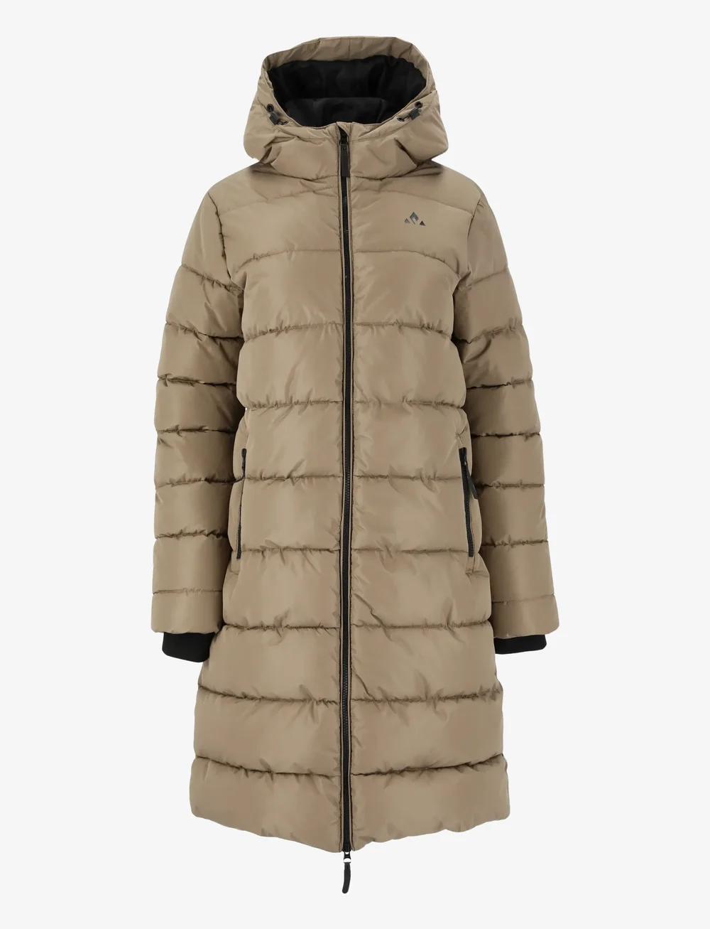 Whistler - Amaret W Long Puffer Jacket - dunjakker - fallen rock - 1