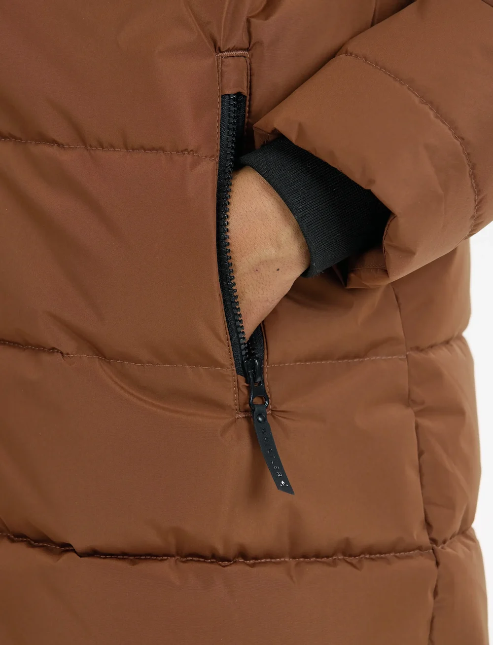 Whistler - Amaret W Long Puffer Jacket - daunenjacken - soft silt - 4