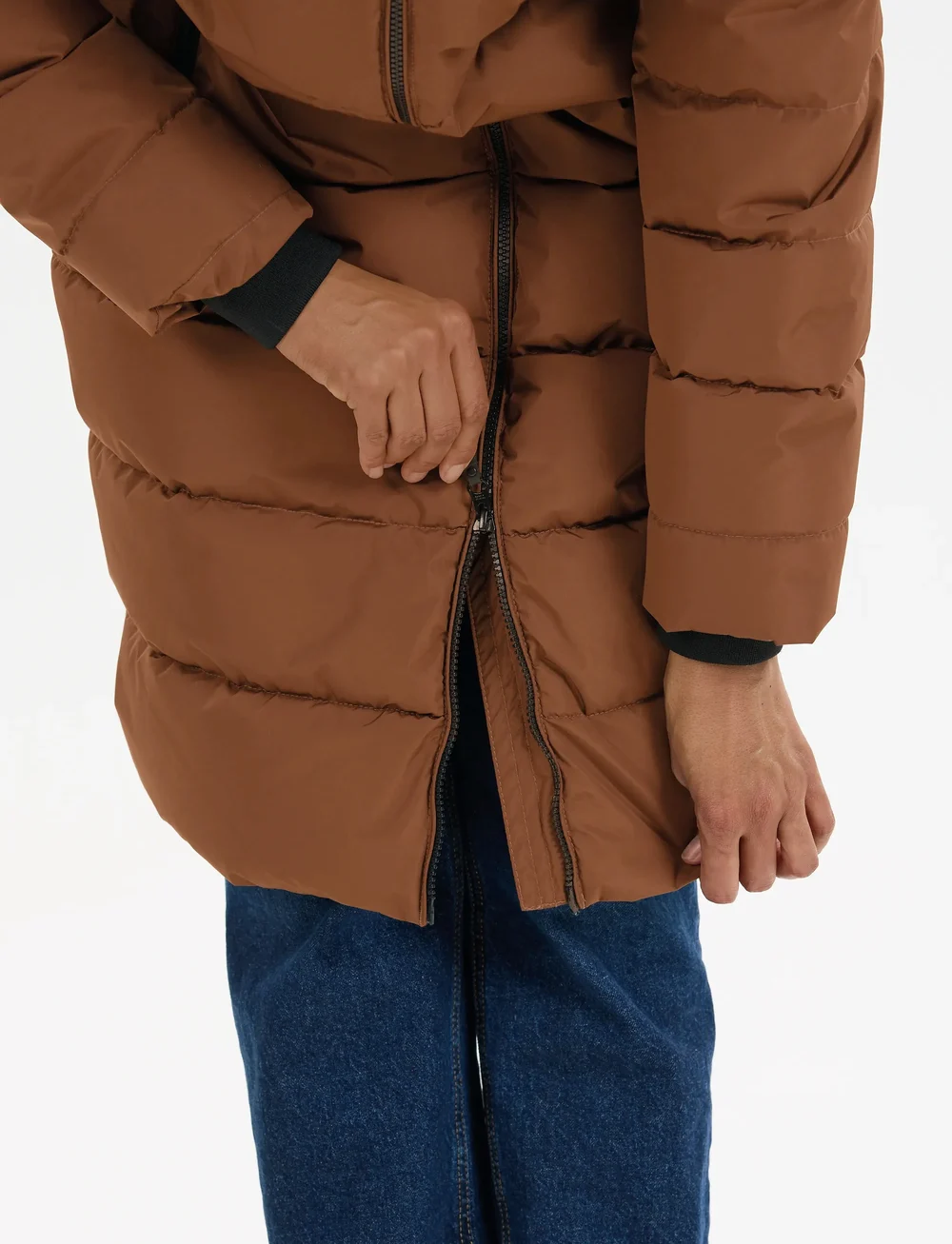 Whistler - Amaret W Long Puffer Jacket - daunenjacken - soft silt - 5