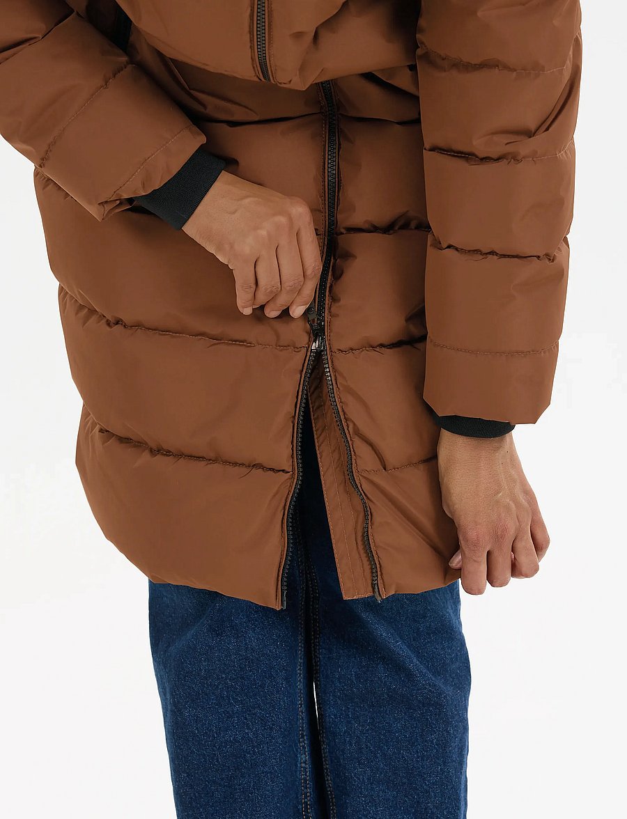 Whistler - Amaret W Long Puffer Jacket - dūnu jakas - soft silt - 5