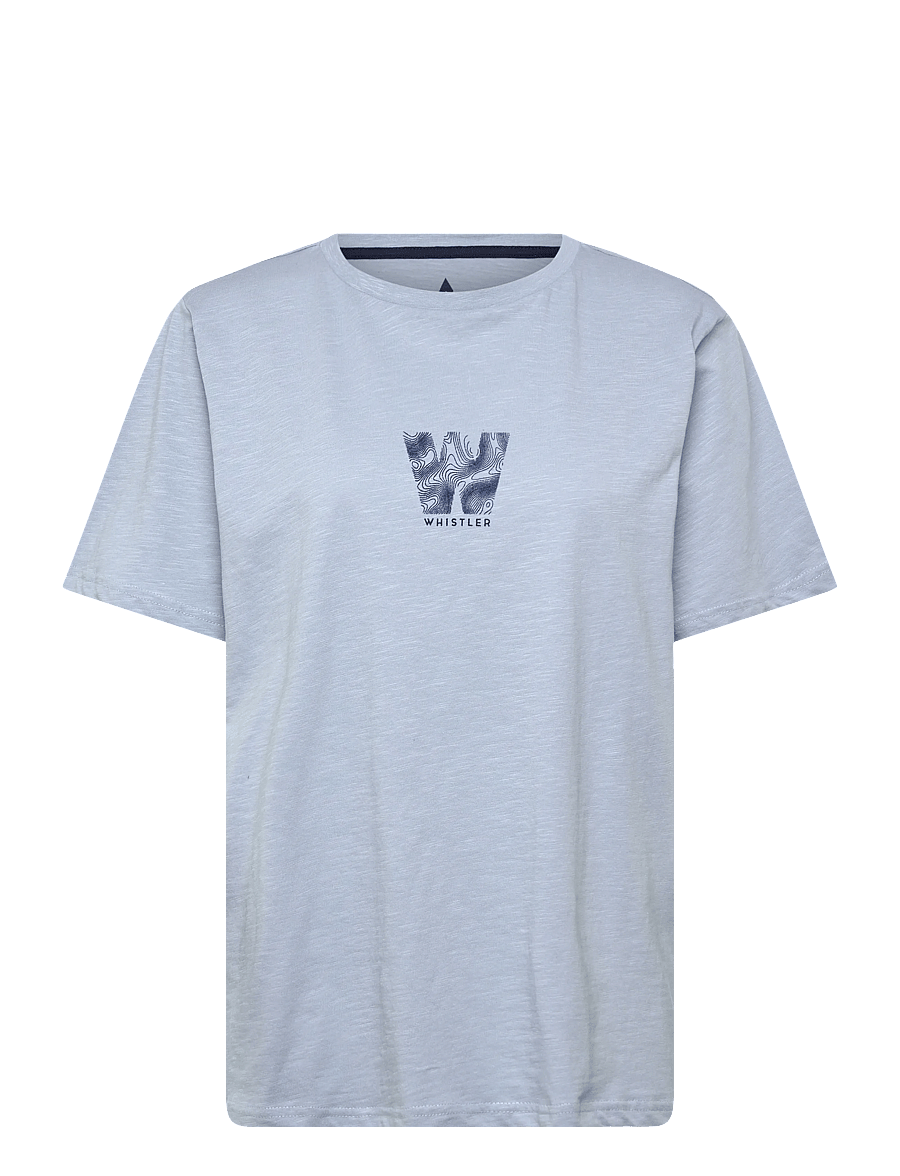 Whistler - Hockley W Printed Tee - t-shirts - dusty blue - 1