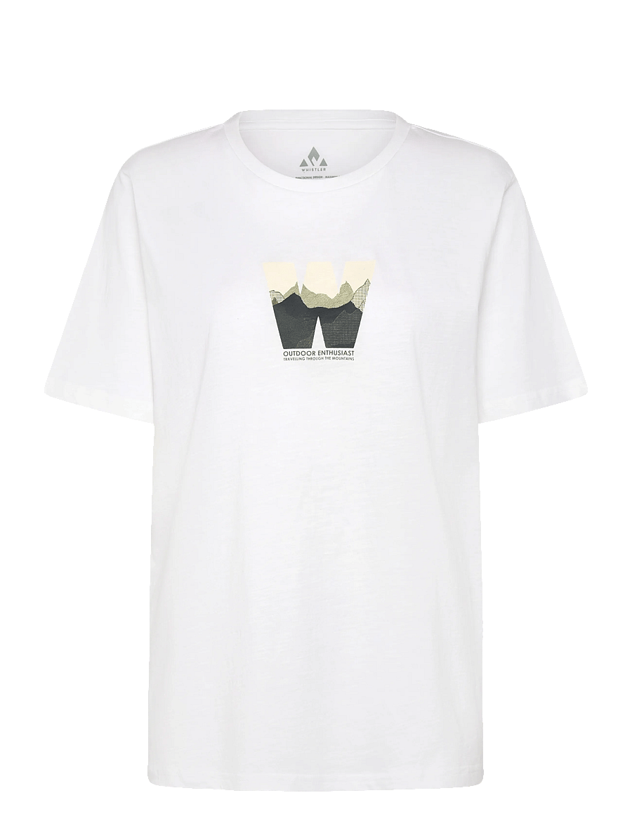 Whistler - Hockley W Printed Tee - t-shirts - white - 1