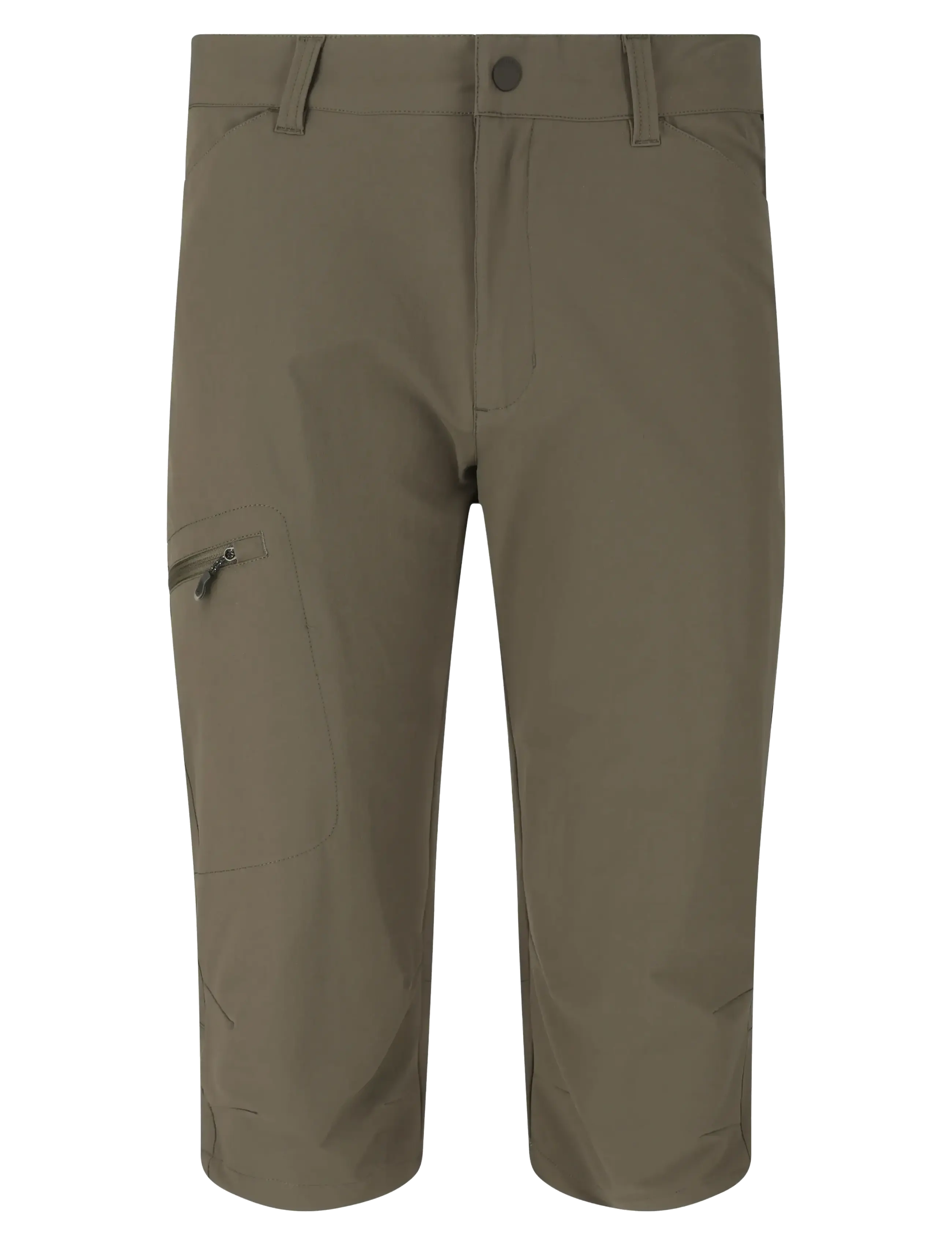 Whistler Shann M Long Outdoor Shorts - Tøj - BLACK INK / khaki/green