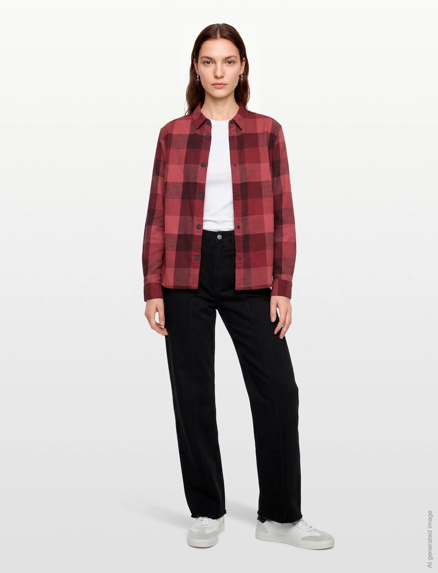 Whistler - Riglet W Chequered Shirt - overhemden - red pear - 0