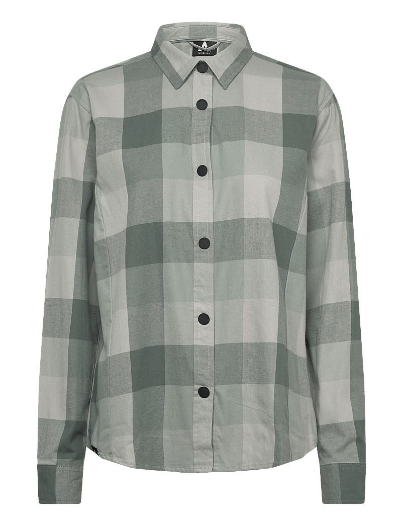 Whistler - Riglet W Chequered Shirt - hemden - slate gray - 0