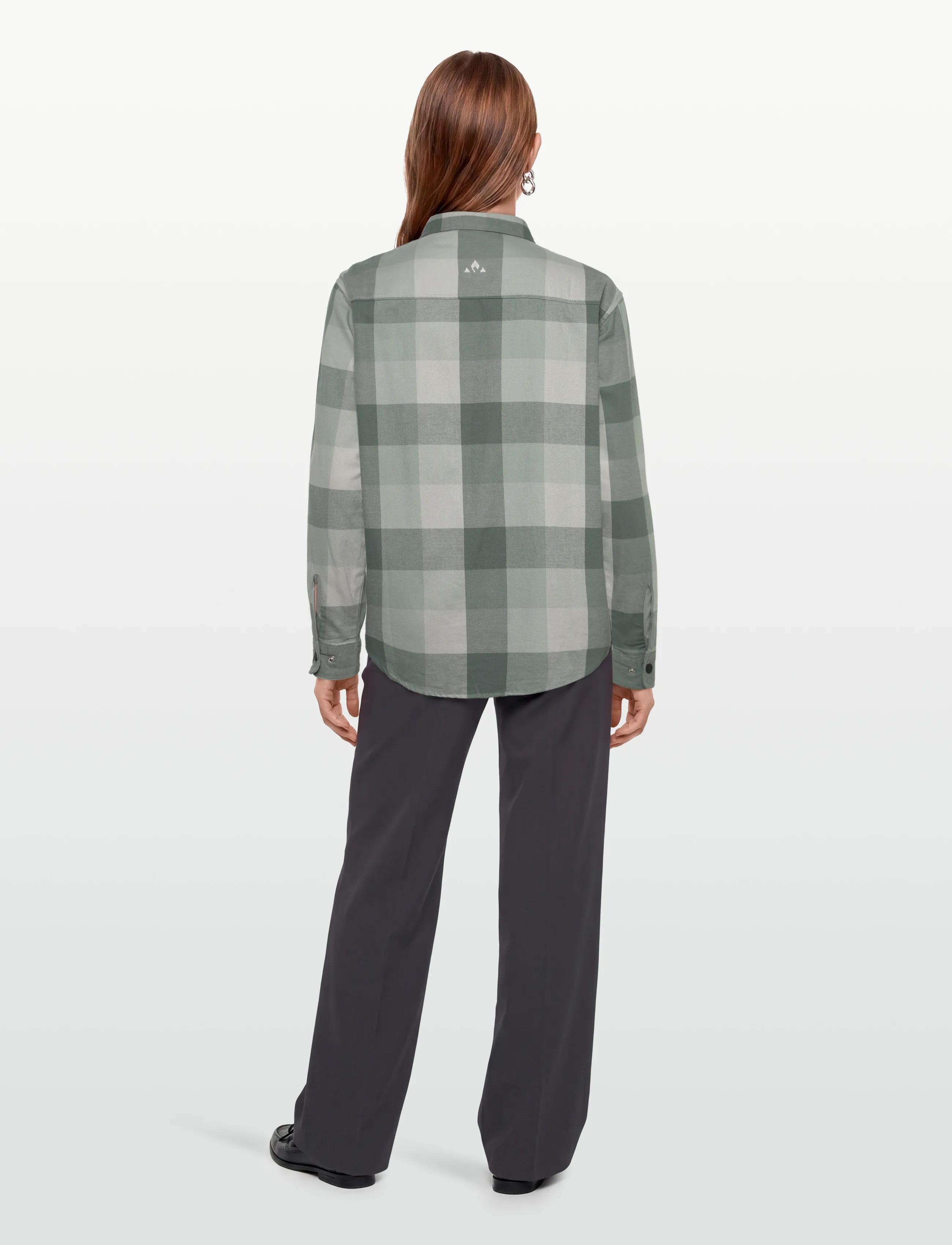 Whistler - Riglet W Chequered Shirt - skjortor - slate gray - 4