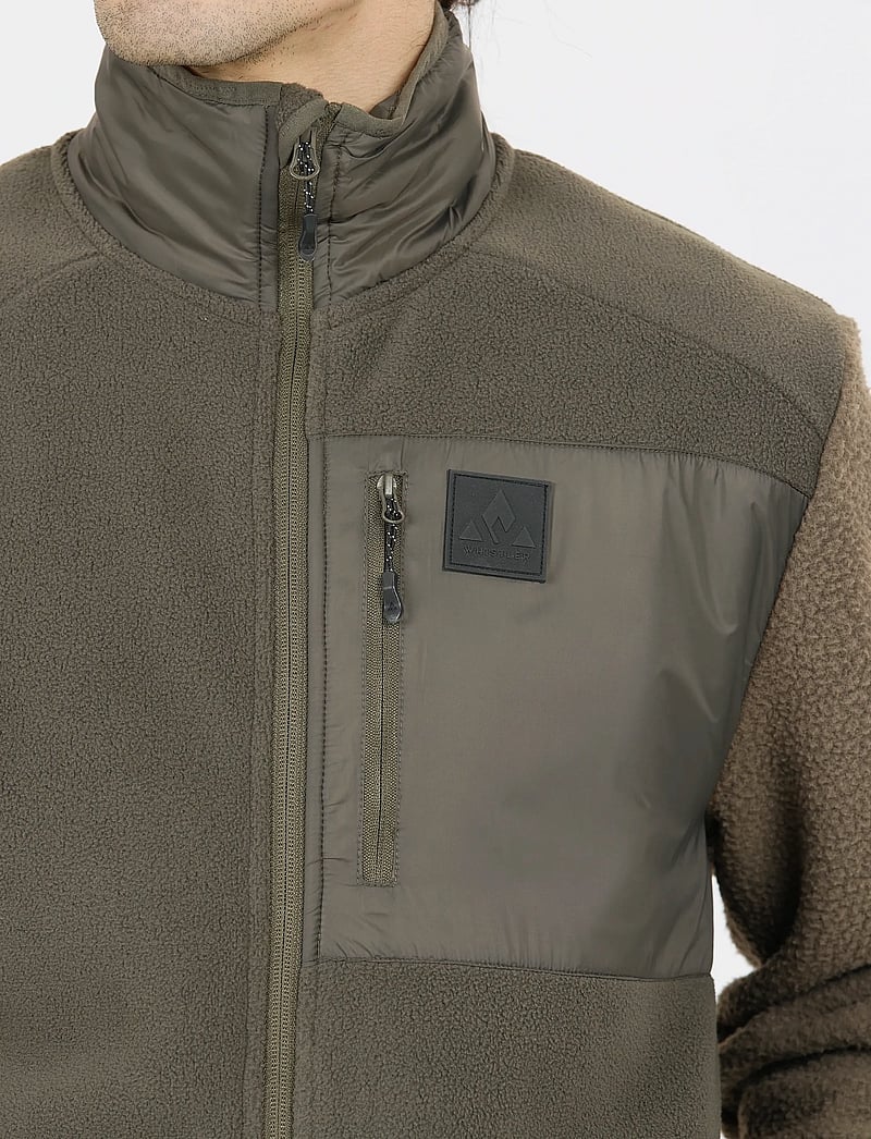Whistler - Makaley M Fleece Jacket - flīsa un siltās jakas - black ink - 0