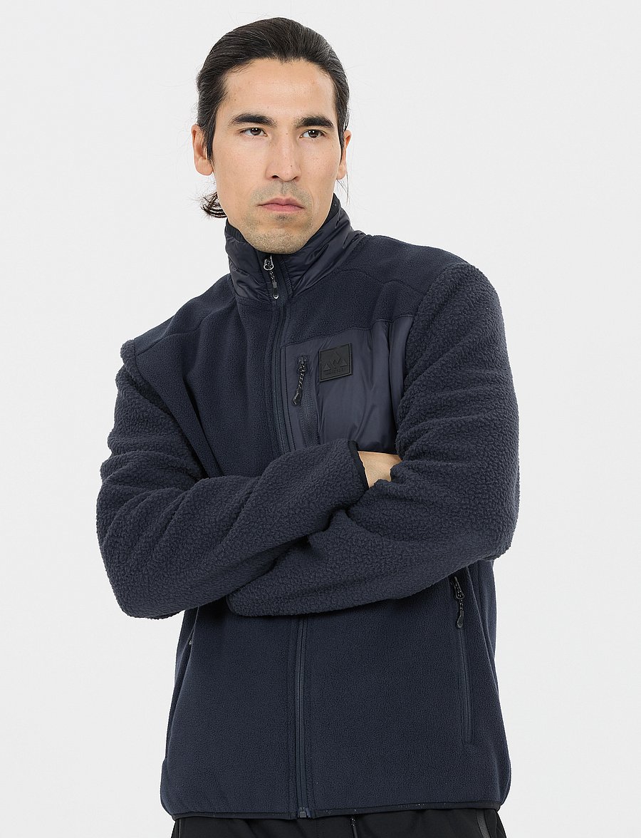 Whistler - Makaley M Fleece Jacket - kampsunid ja vahekihid - navy blazer - 0