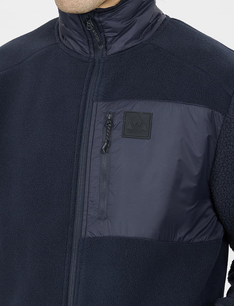 Whistler - Makaley M Fleece Jacket - fleece og mellemlag - navy blazer - 3