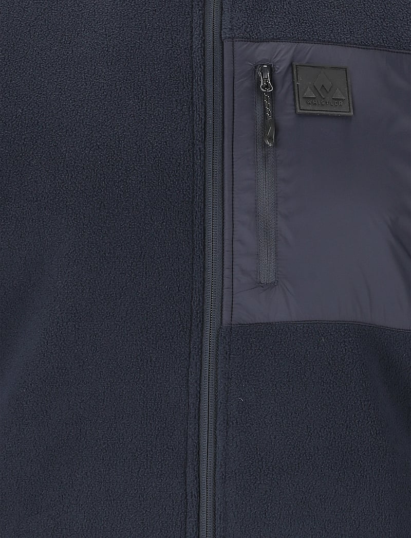 Whistler - Makaley M Fleece Jacket - fleece og mellemlag - navy blazer - 5