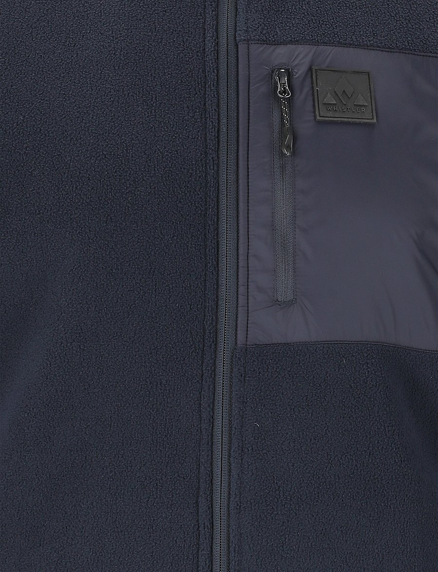 Whistler - Makaley M Fleece Jacket - fleece og mellemlag - navy blazer - 5