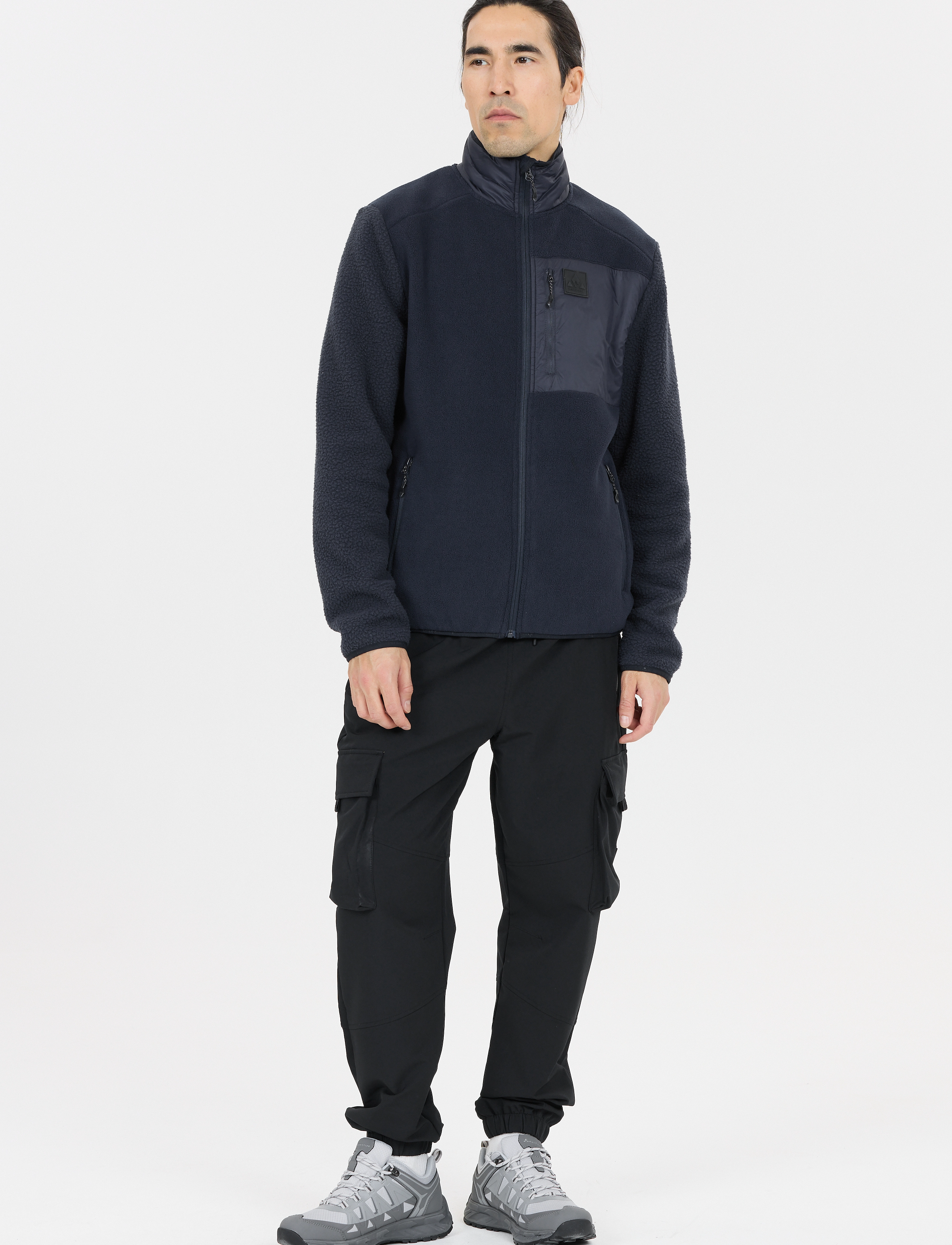 Whistler Makaley M Fleece Jacket - Riided - NAVY BLAZER / navy