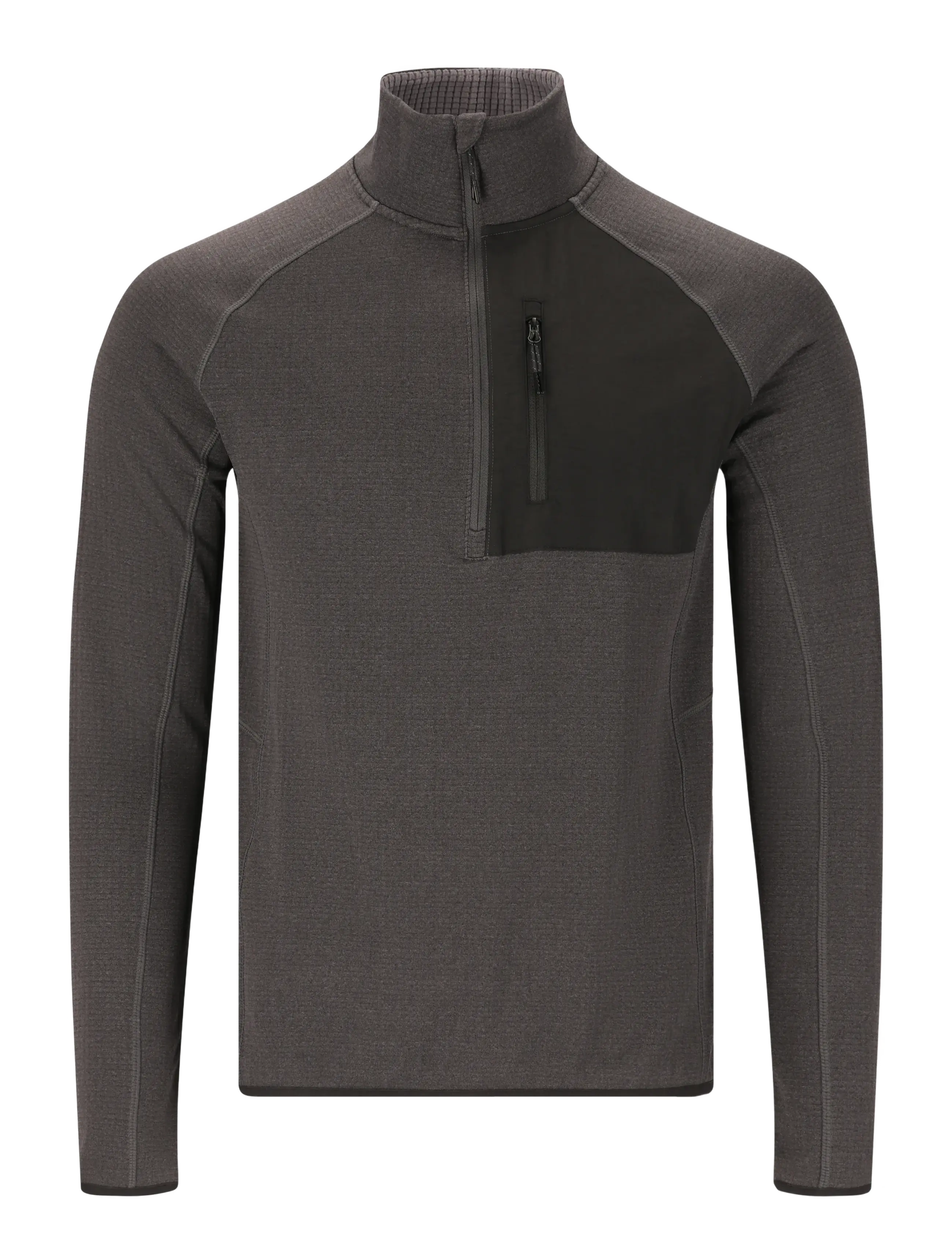 Whistler - Helge M Half Zip Midlayer - fleece & midlayer - dark grey melange - 1