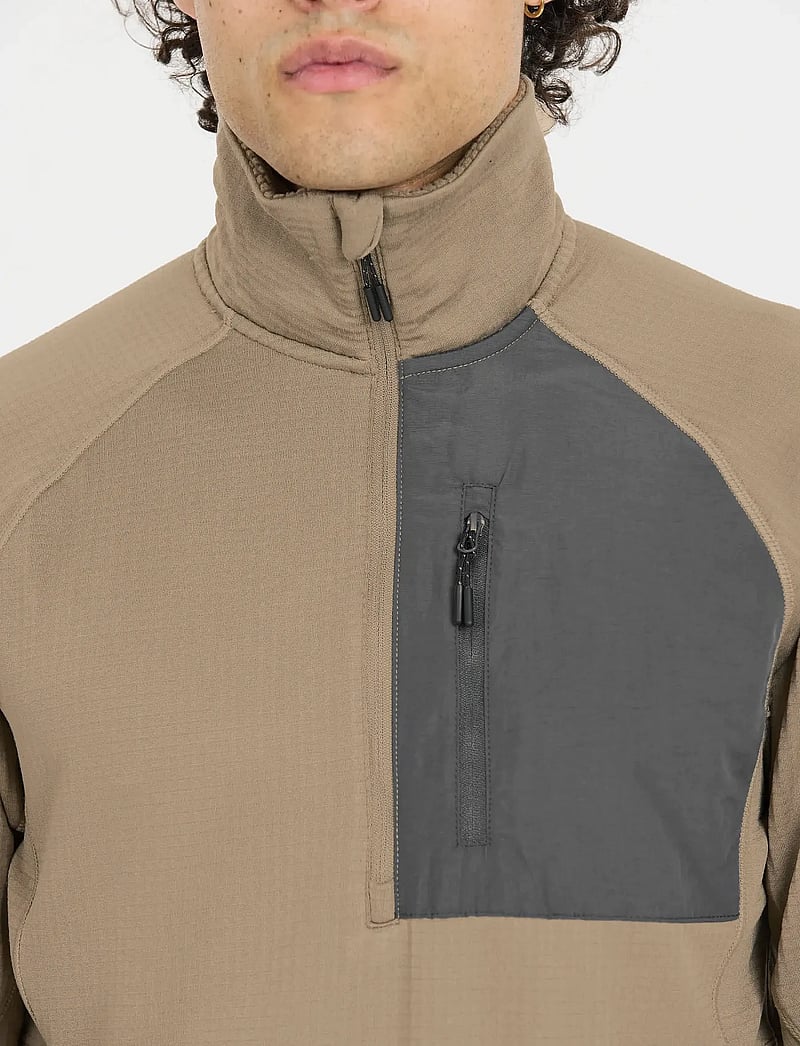 Whistler - Helge M Half Zip Midlayer - fleece & midlayer - fallen rock - 0