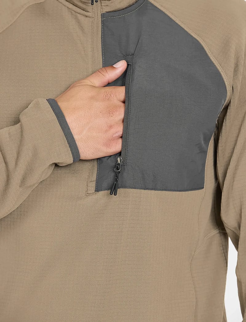 Whistler - Helge M Half Zip Midlayer - fleece & midlayer - fallen rock - 4