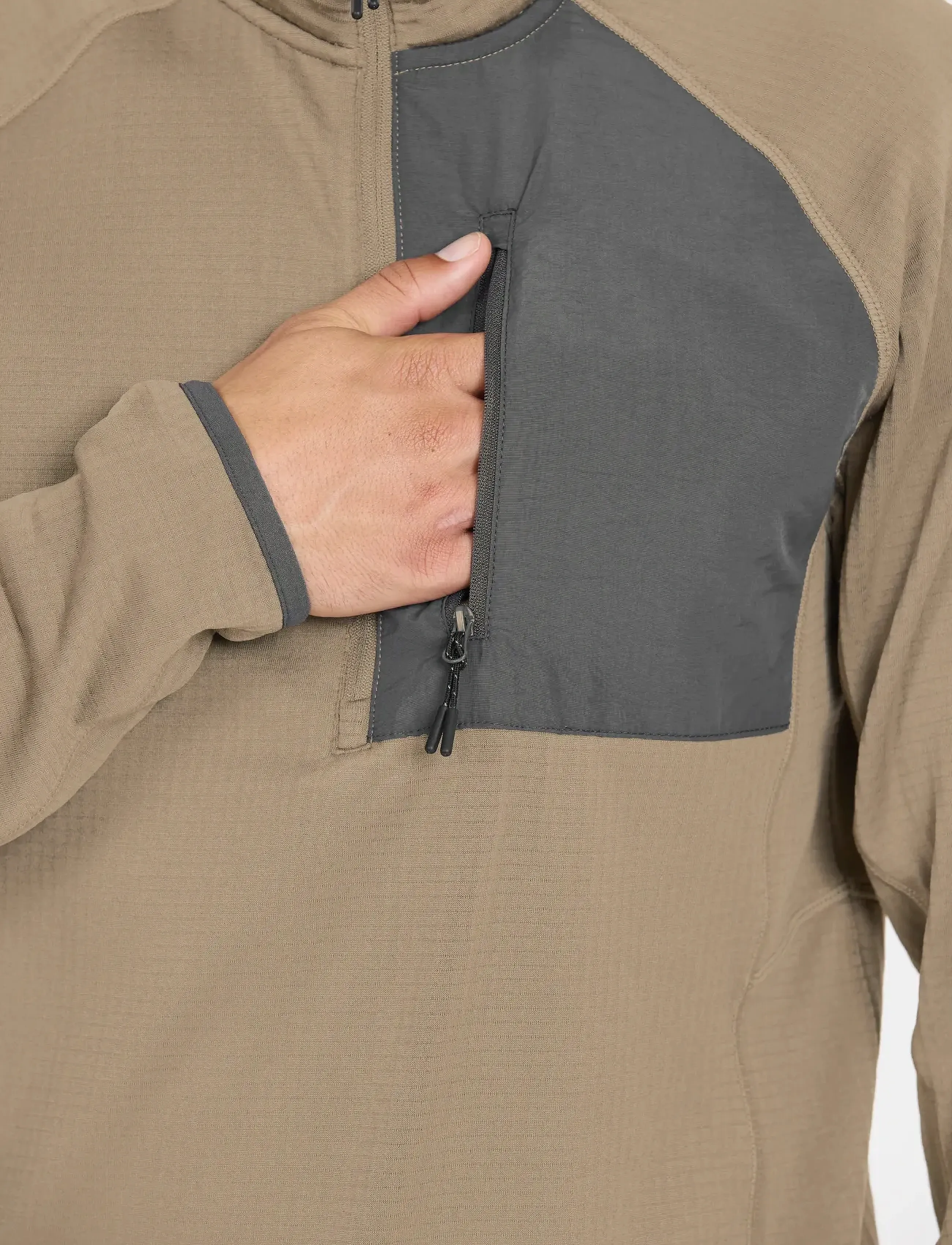 Whistler - Helge M Half Zip Midlayer - fleece - fallen rock - 4