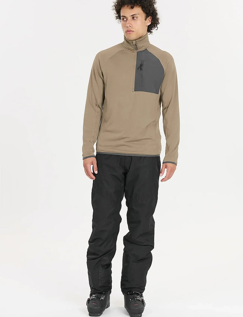 Whistler - Helge M Half Zip Midlayer - fleece & midlayer - fallen rock - 5