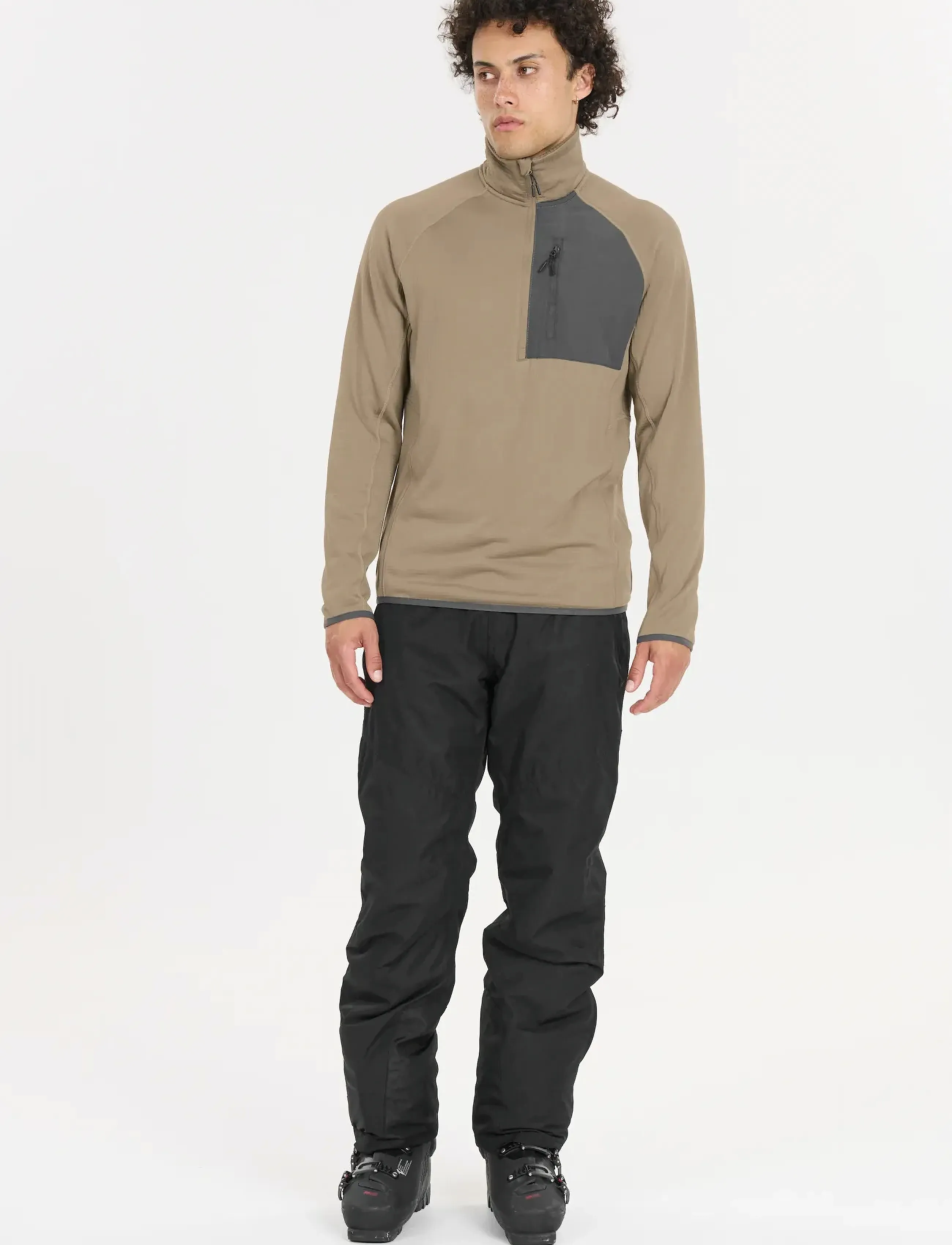 Whistler - Helge M Half Zip Midlayer - fleece - fallen rock - 5