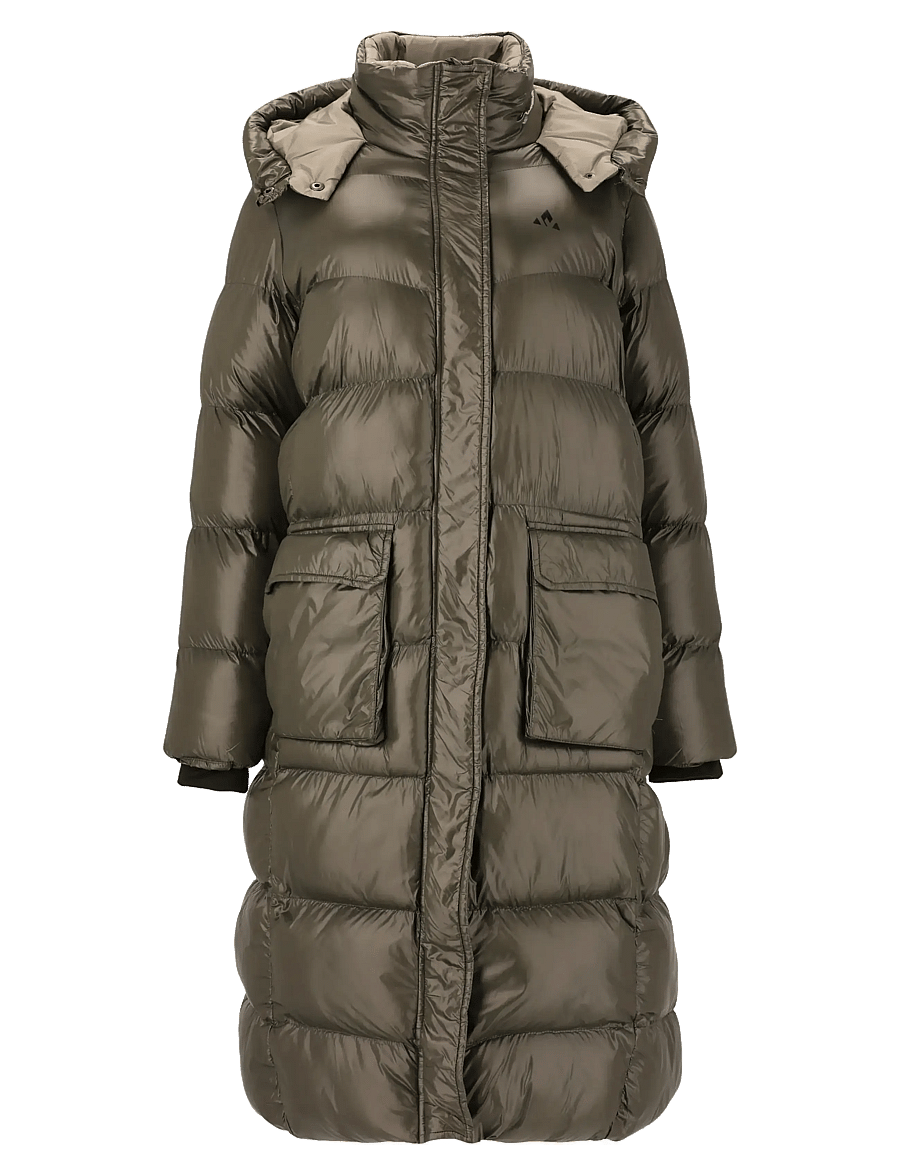 Whistler - Lakewood W Long Puffer Jacket - sulejoped ja voodriga joped - black ink - 1