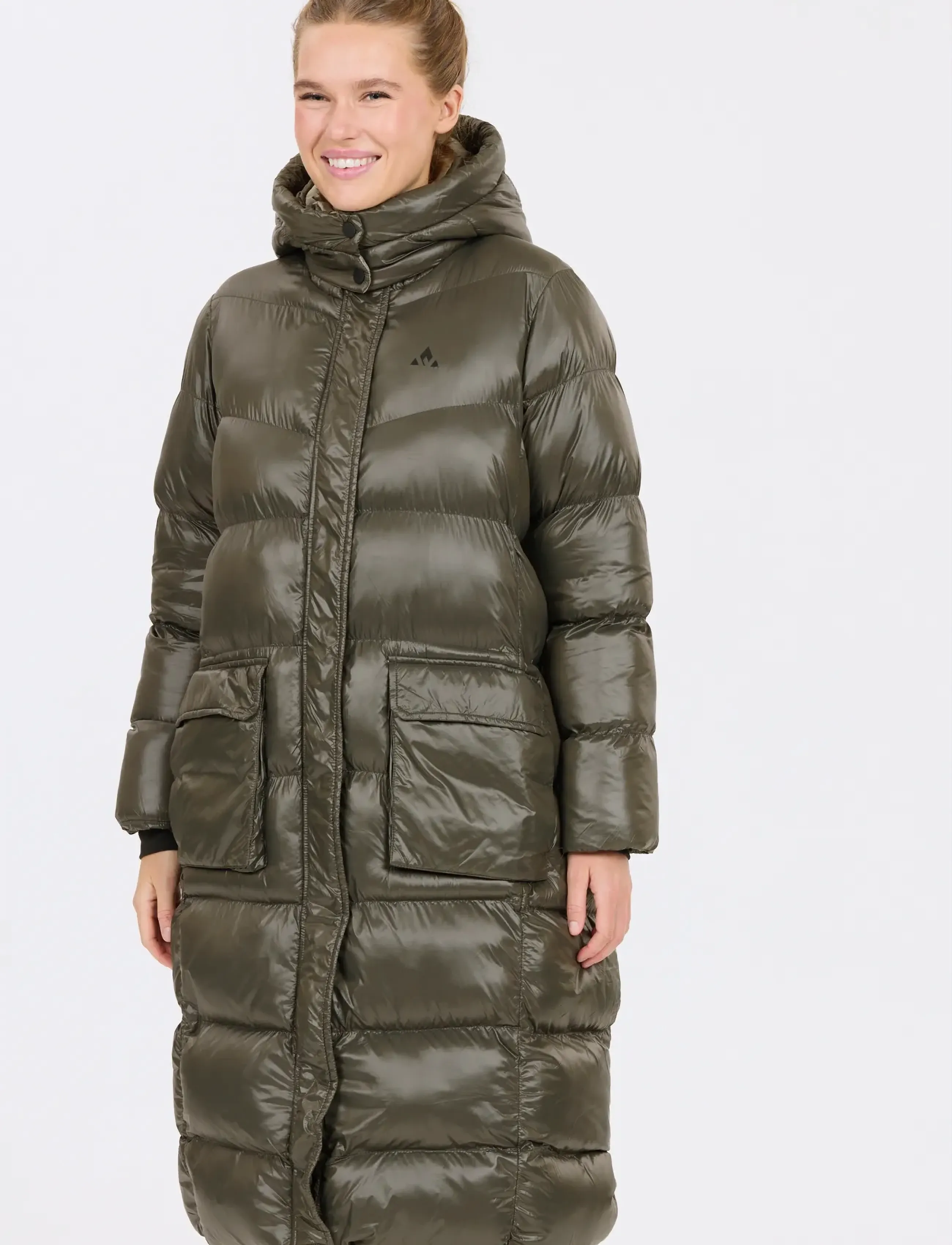 Whistler - Lakewood W Long Puffer Jacket - sulejoped ja voodriga joped - black ink - 4