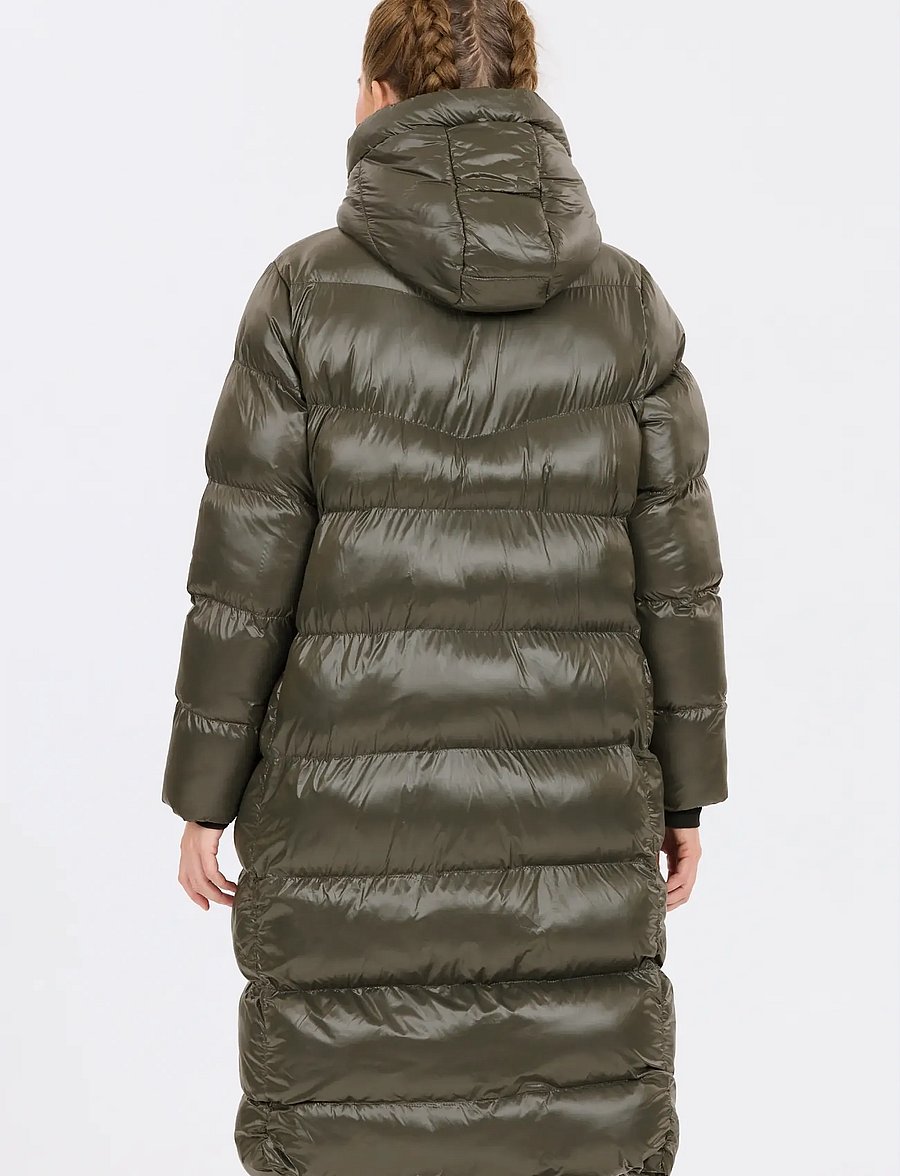 Whistler - Lakewood W Long Puffer Jacket - sulejoped ja voodriga joped - black ink - 5