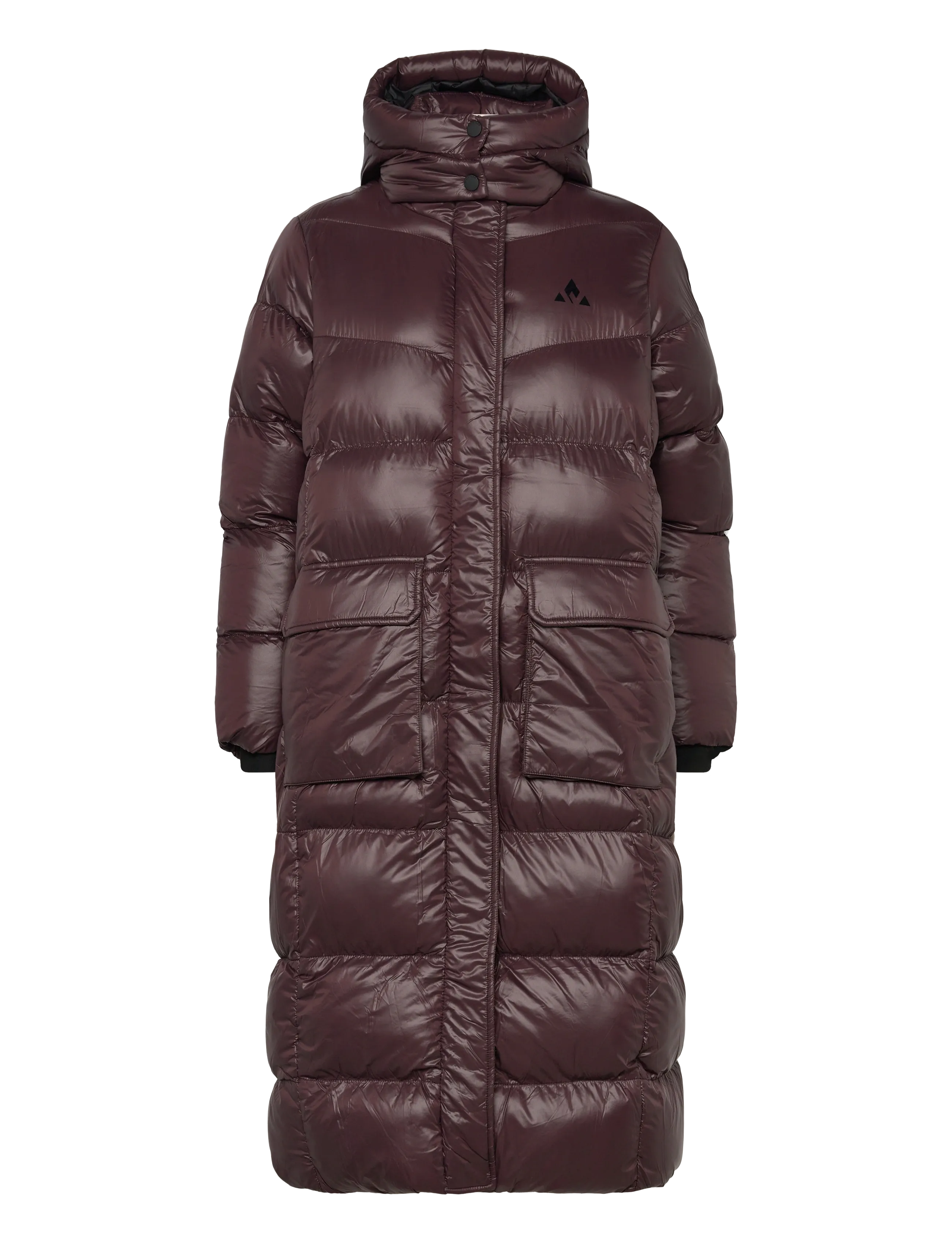 Whistler Lakewood W Long Puffer Jacket - Frakker - FUDGE / burgundy