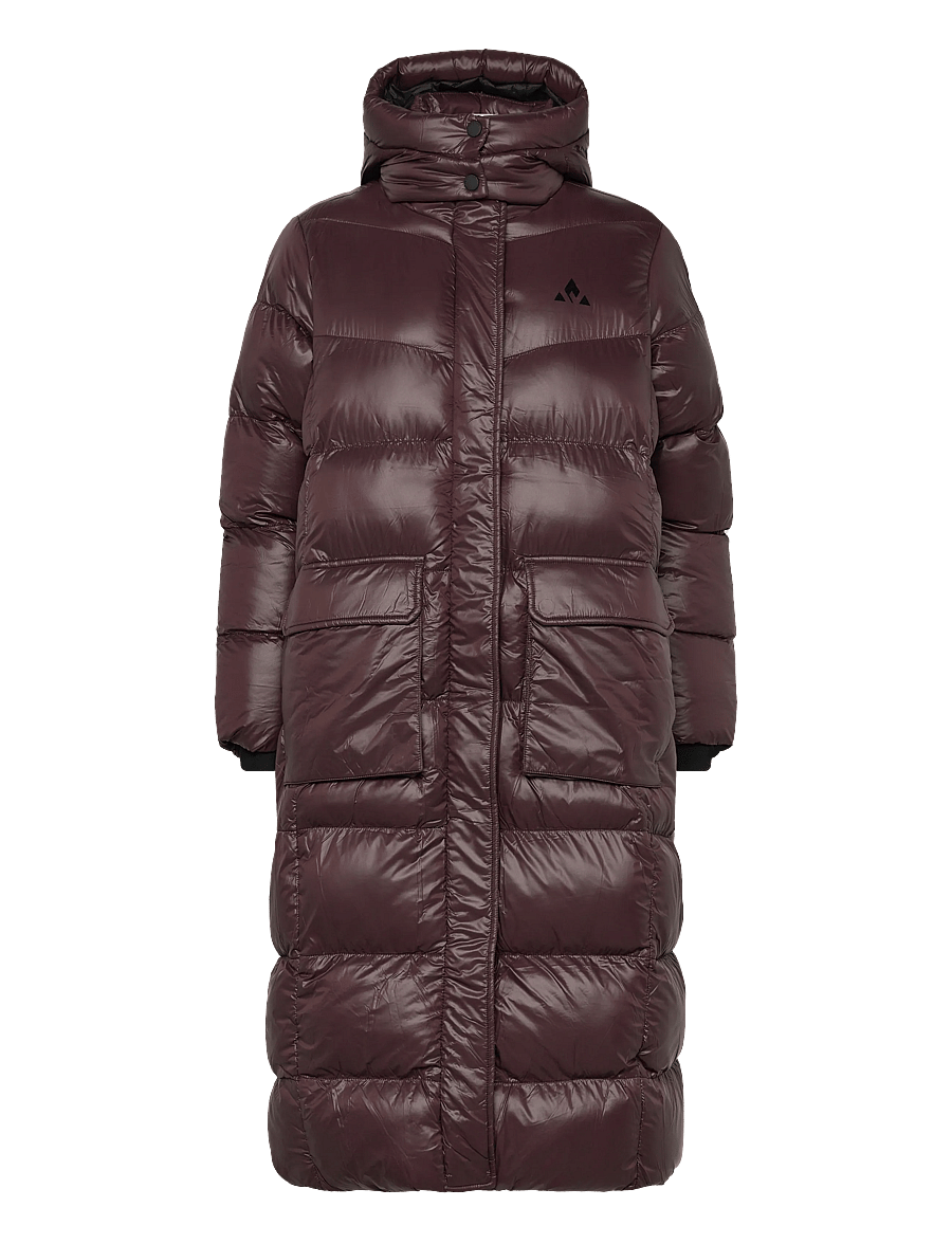 Whistler - Lakewood W Long Puffer Jacket - sulejoped ja voodriga joped - fudge - 1