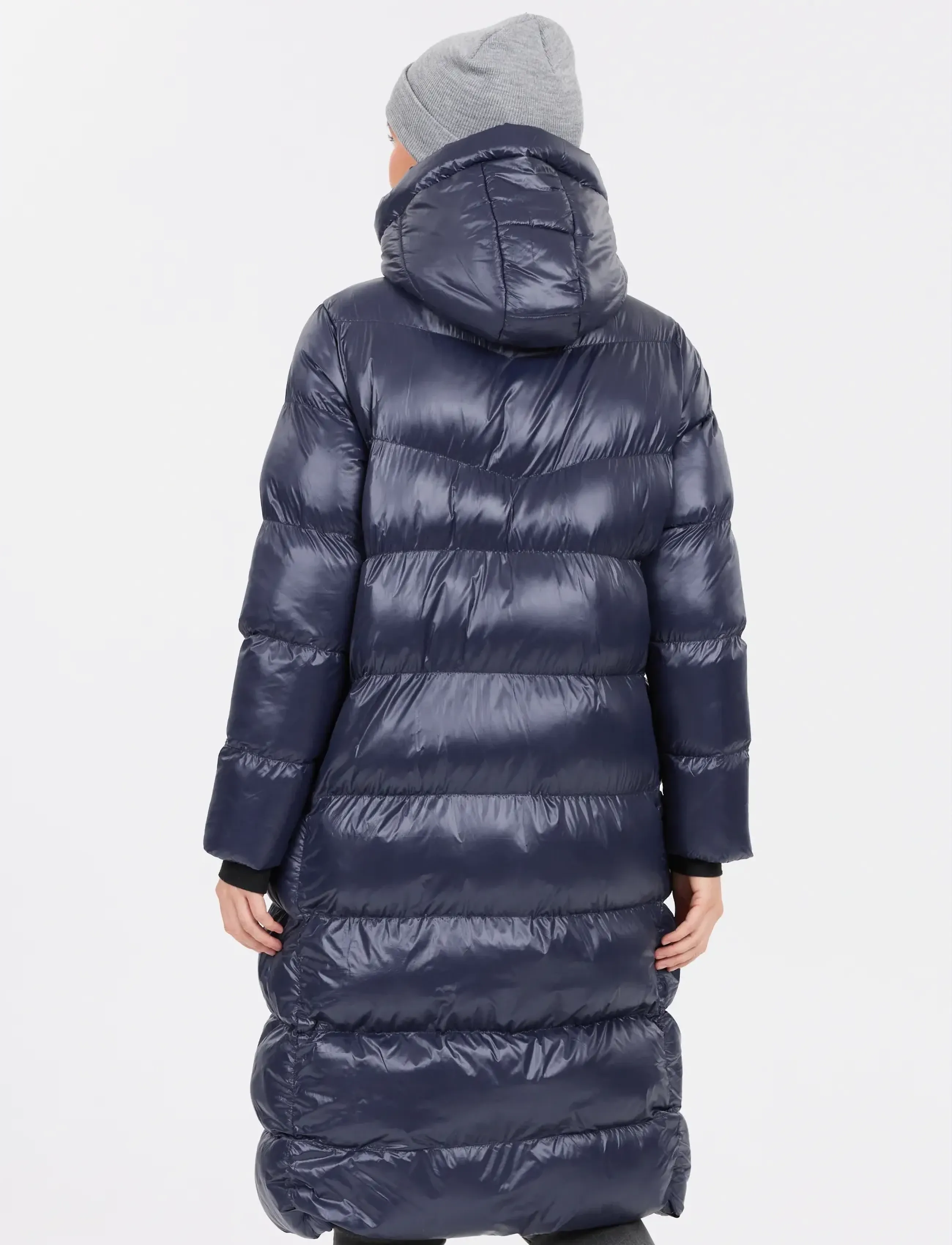 Whistler Lakewood W Long Puffer Jacket, Kvinder, Lang Pufferjakke, Navy, Str: 38