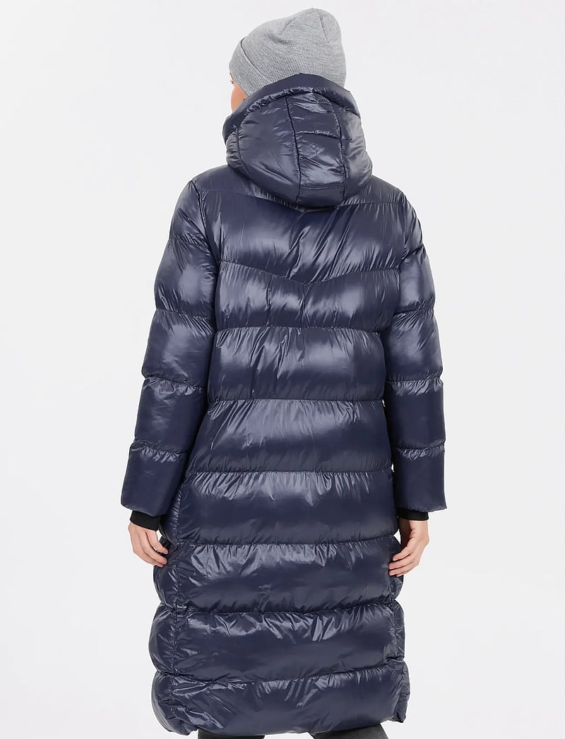 Whistler - Lakewood W Long Puffer Jacket - down jackets - navy blazer - 3