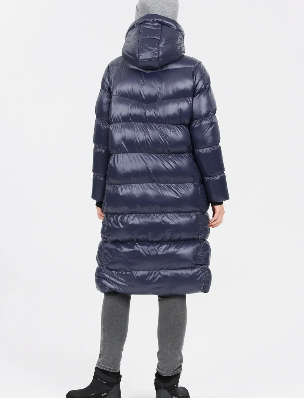 Whistler - Lakewood W Long Puffer Jacket - daunenjacken - navy blazer - 3