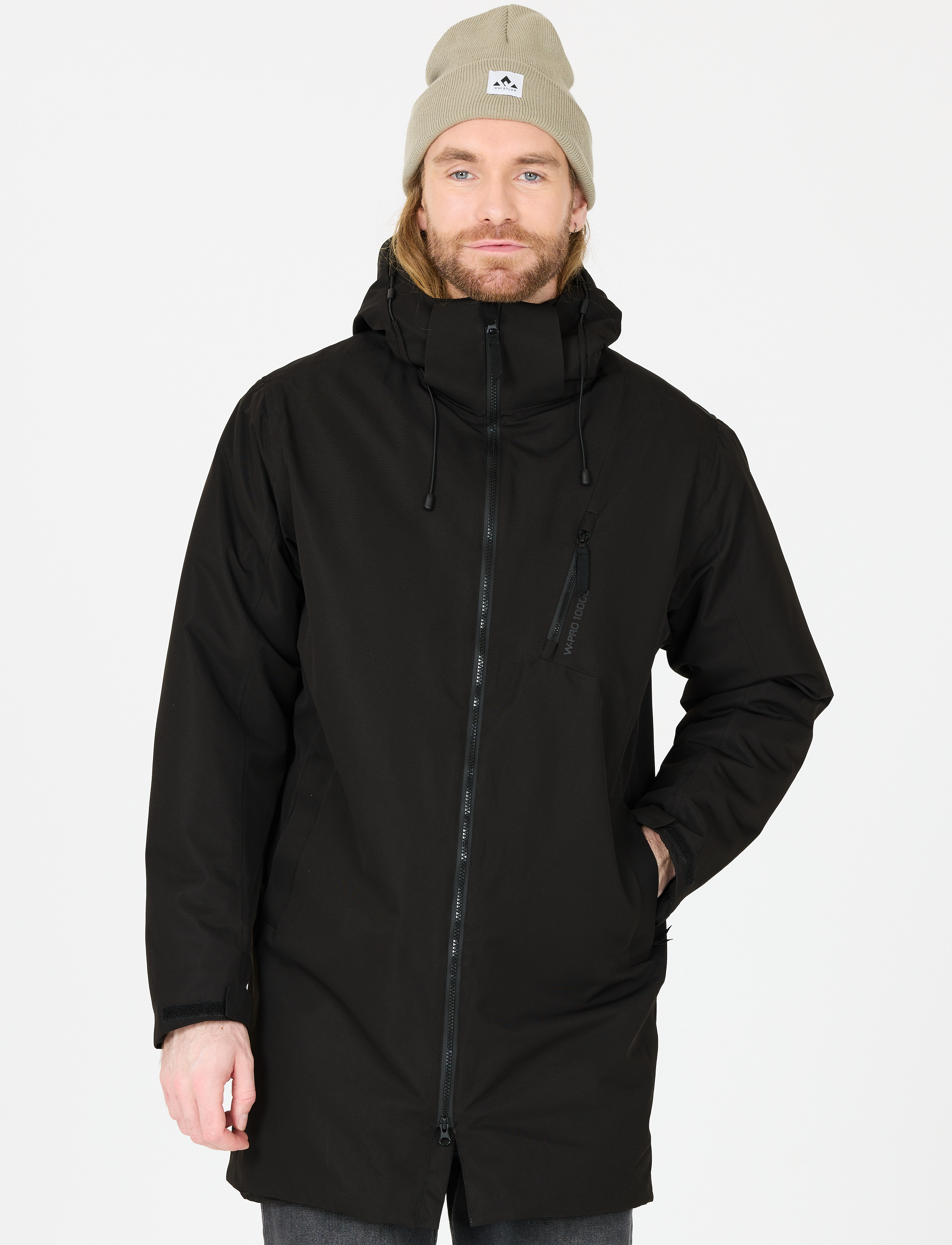 Whistler Bellway M Parka W-Pro 10000, L, Black, Sport Jackets > Sport Parkas, Herre