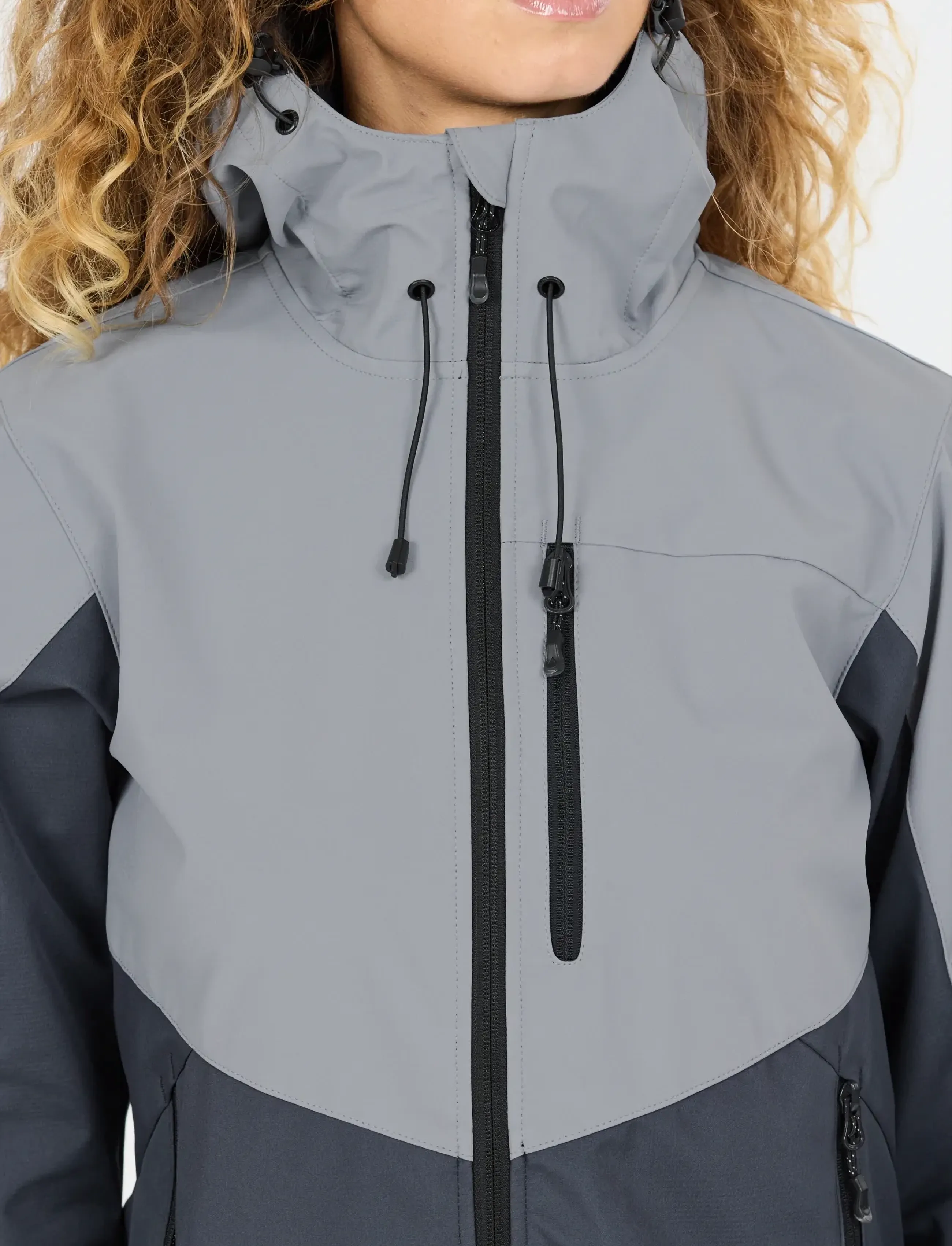 Whistler Rosea V2 W Softshell Jacket W-Pro 8, Kvinder, Hætte Softshell Jakke, Blå, Str: 42