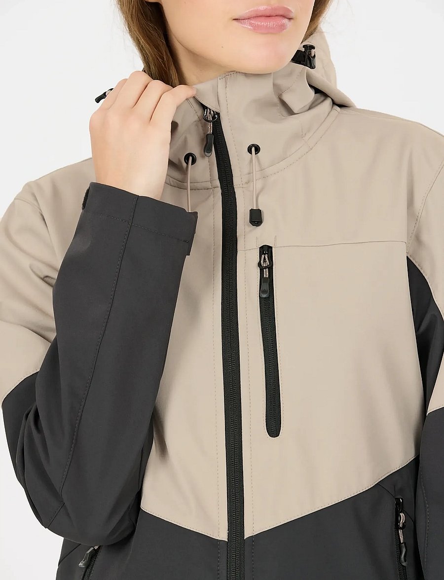 Whistler - Rosea V2 W Softshell Jacket W-Pro 8 - outdoor jacken - simply taupe - 0