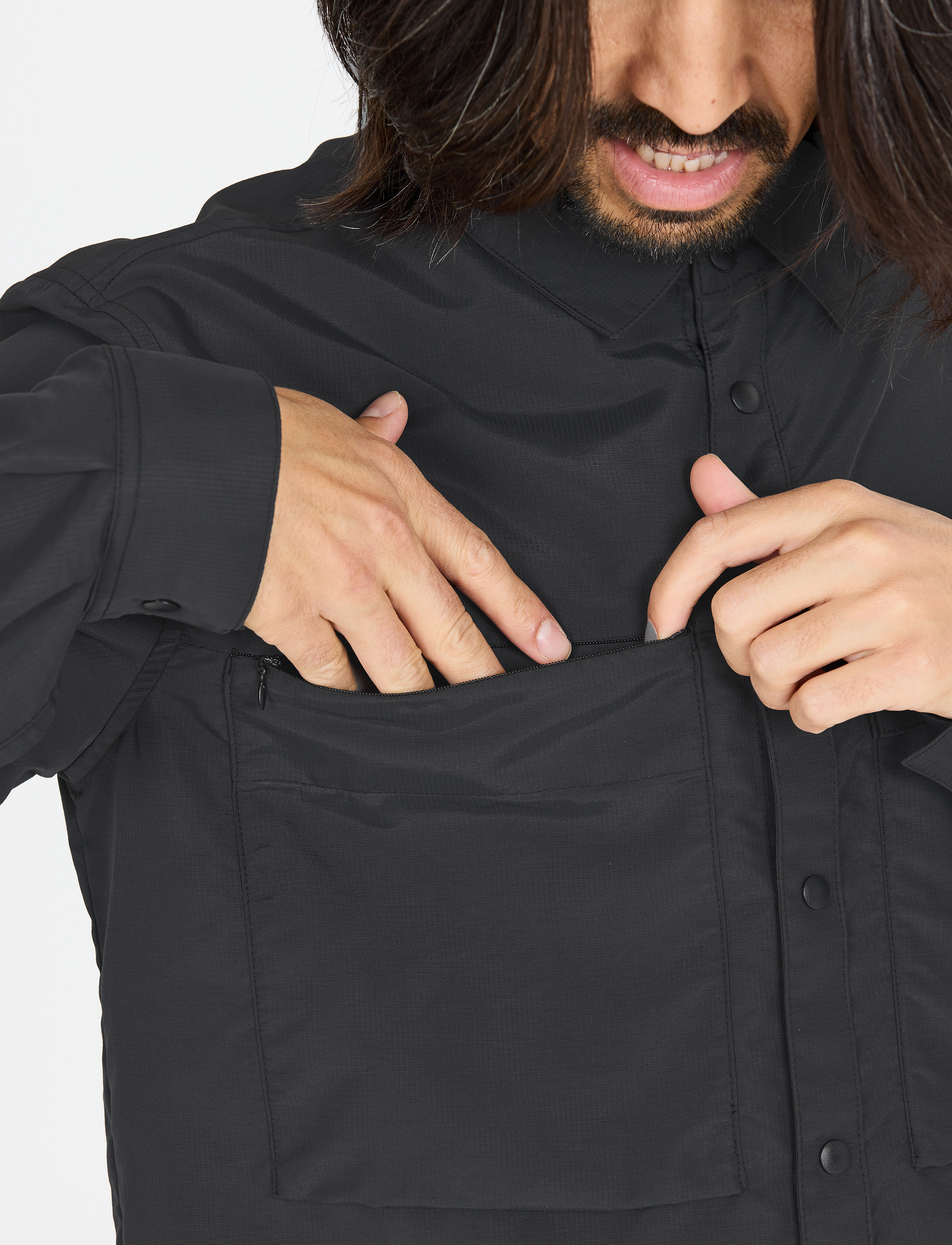 Whistler Elm M L-S Shirt casual skjortor herr – bild 3