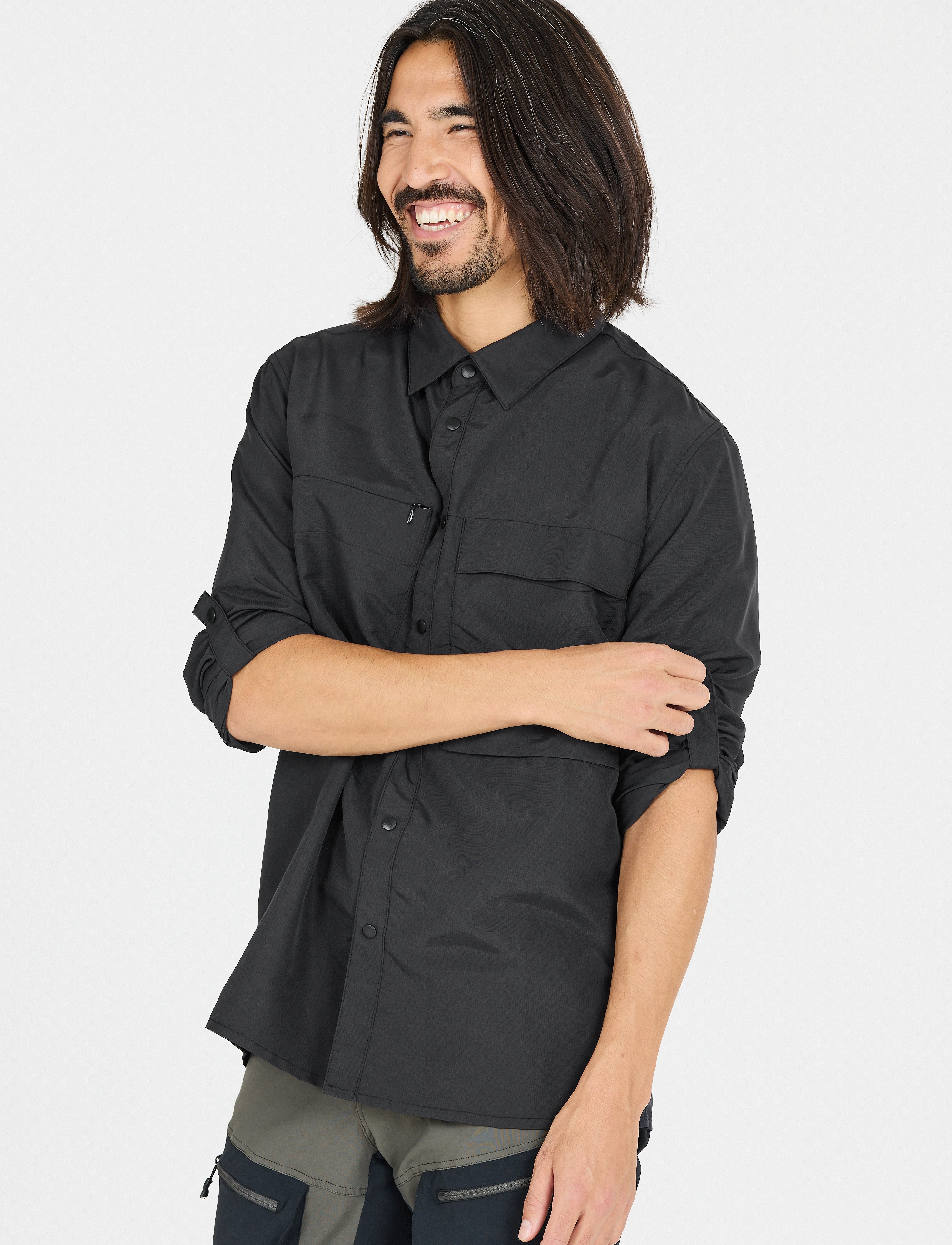 Whistler Elm M L-S Shirt casual skjortor herr – bild 5