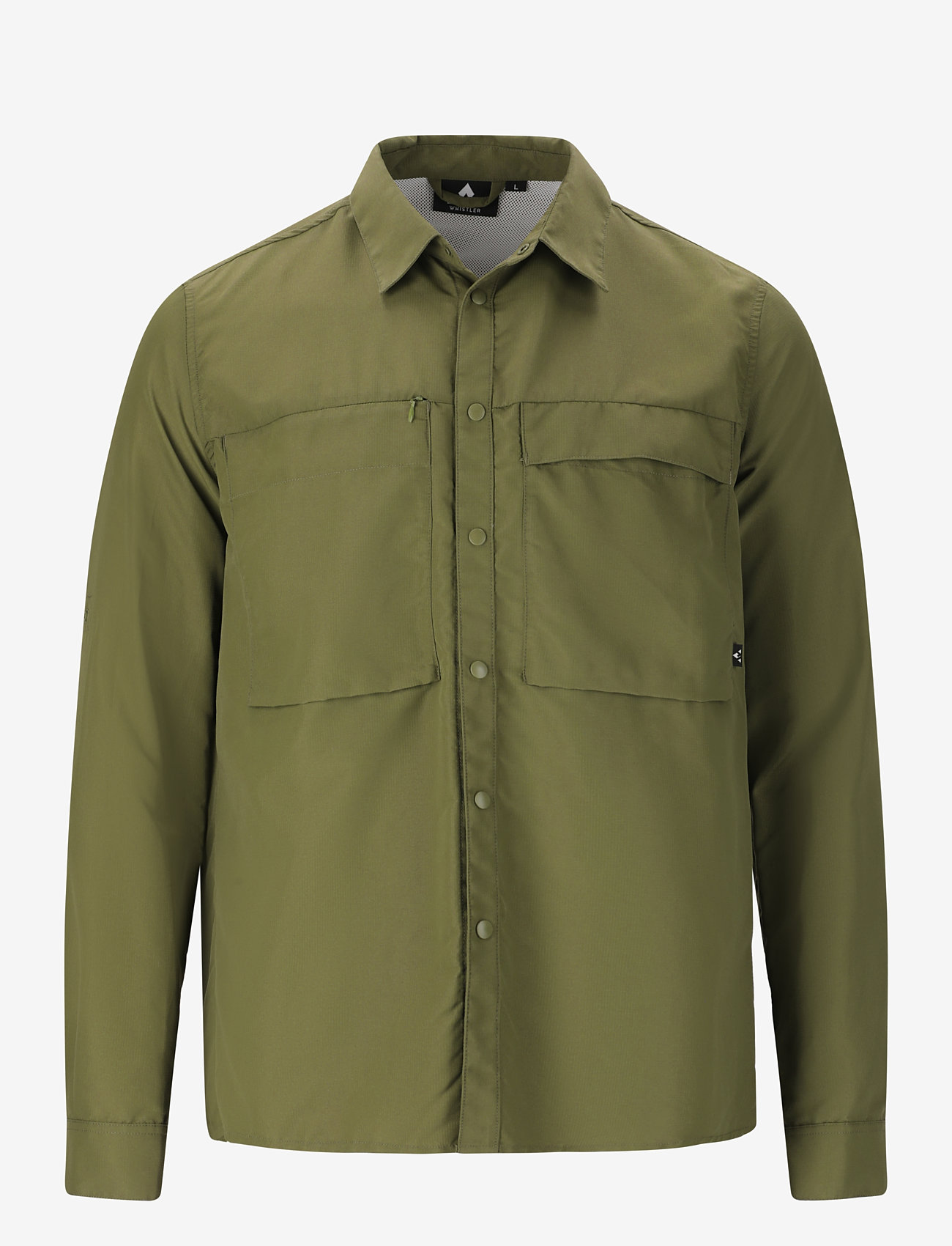 Whistler - Elm M L-S Shirt - toppe & t-shirts - cypress - 1