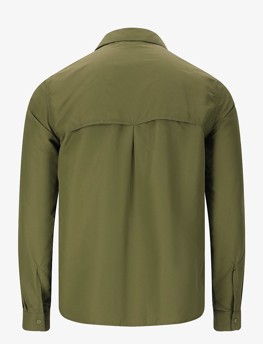 Whistler - Elm M L-S Shirt - toppe & t-shirts - cypress - 3