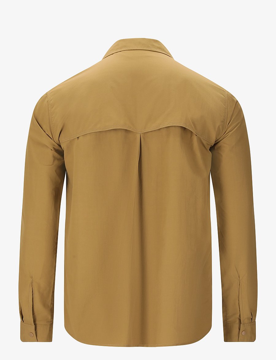 Whistler - Elm M L-S Shirt - toppe & t-shirts - dull gold - 2
