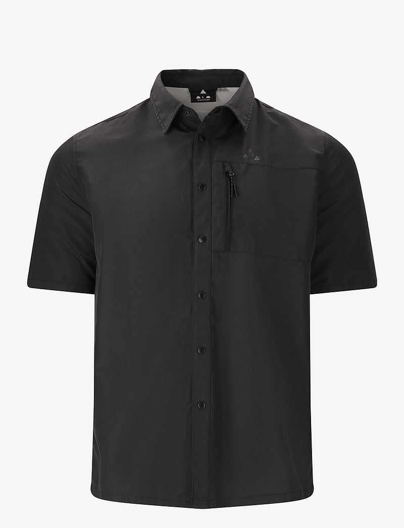 Whistler - Elm M S-S Shirt - oberteile & t-shirts - black - 1
