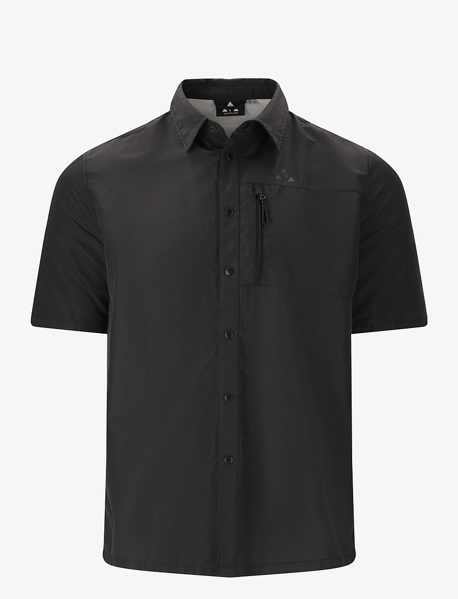 Whistler - Elm M S-S Shirt - palaidinės ir marškinėliai - black - 1