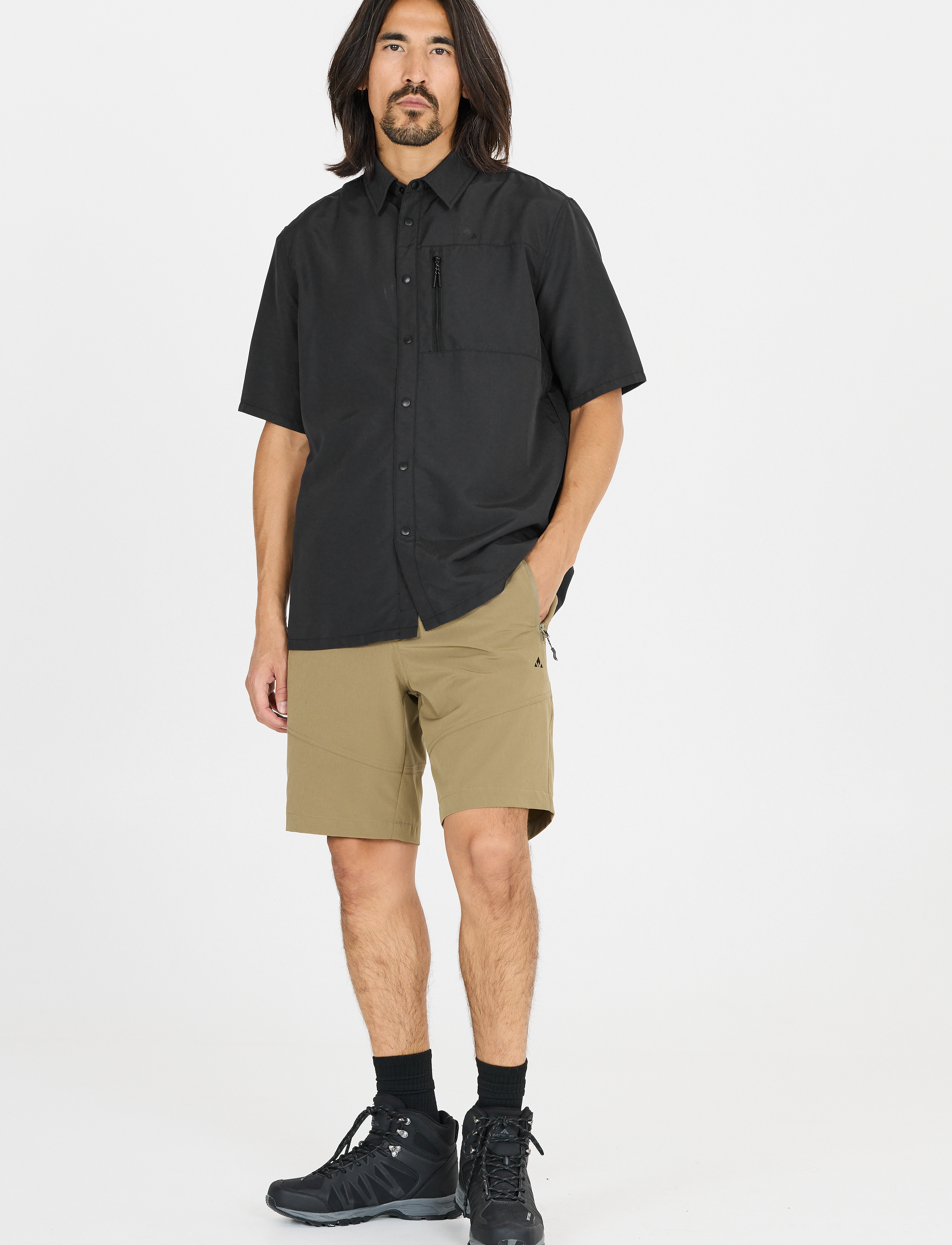 Whistler - Elm M S-S Shirt - palaidinės ir marškinėliai - black - 5
